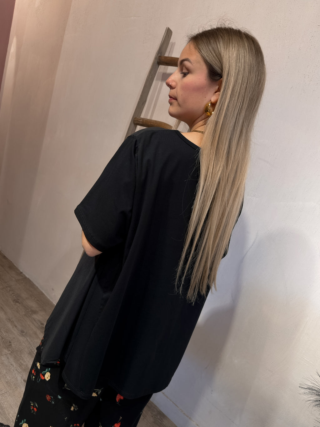 Casacca Miranda Combinata Bottoni Nero