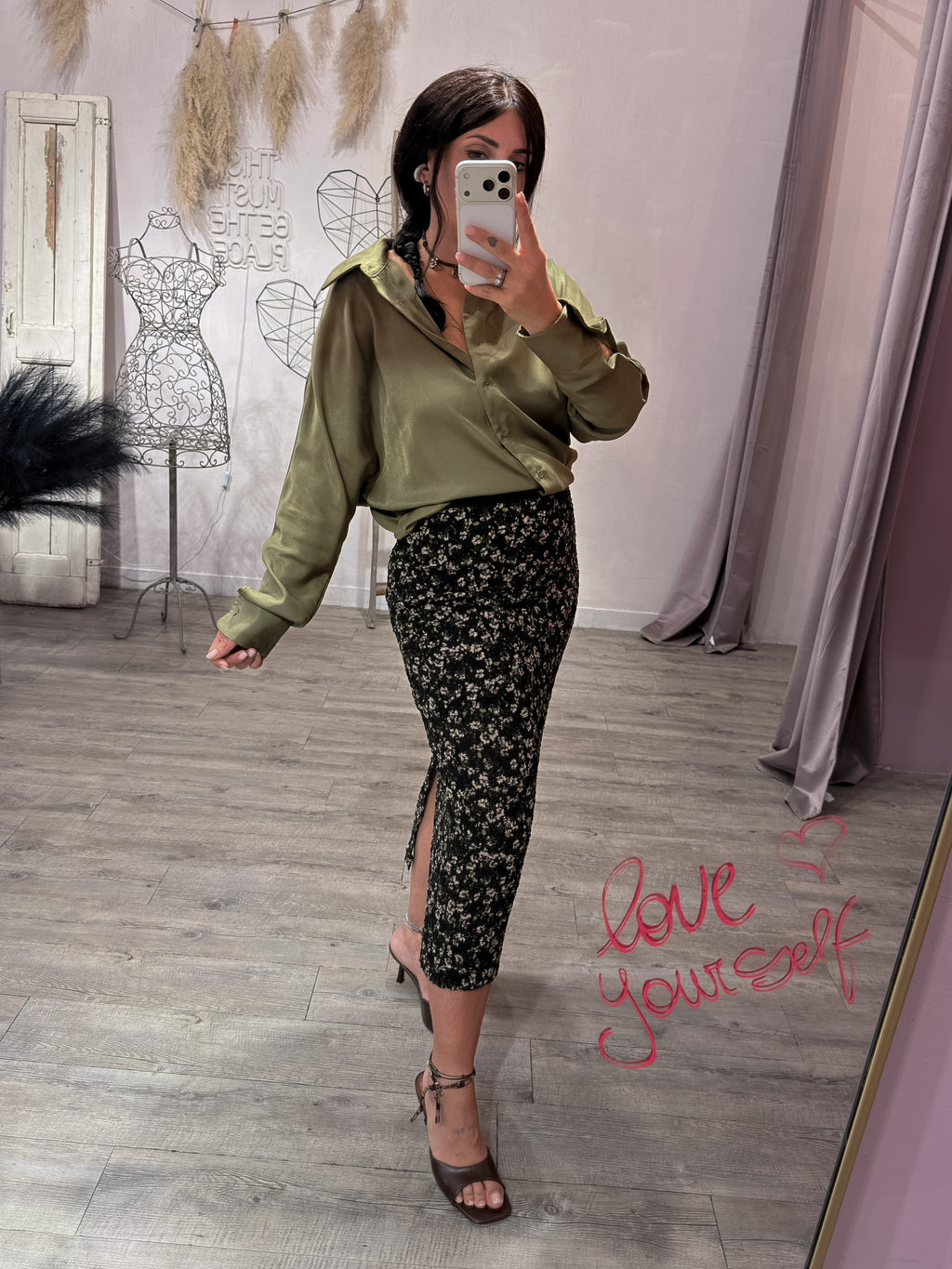 Camicia Satinata Olio Wild Pony