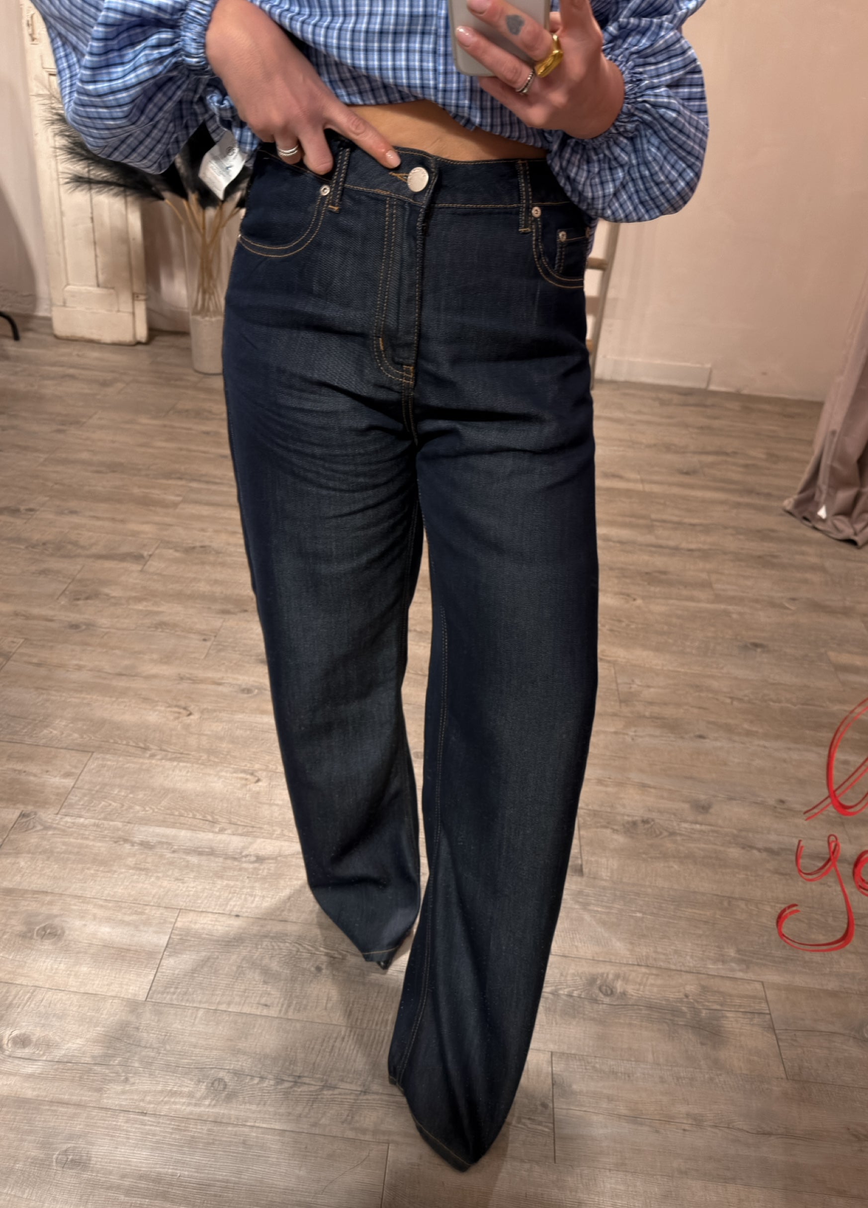 Jeans Palazzo Denim Fluido Glamorous