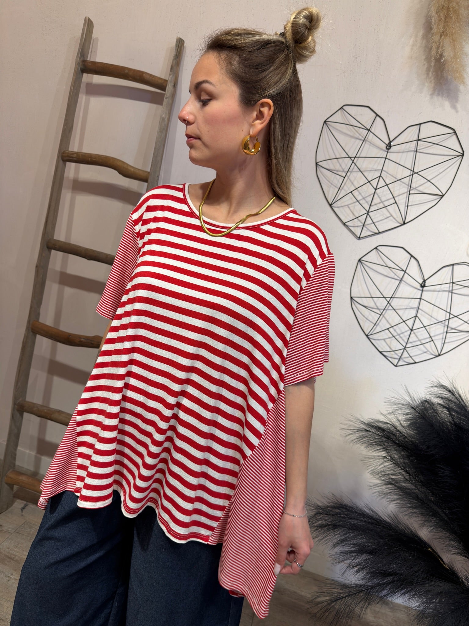 Maxi T-shirt Righe Felicia +colori