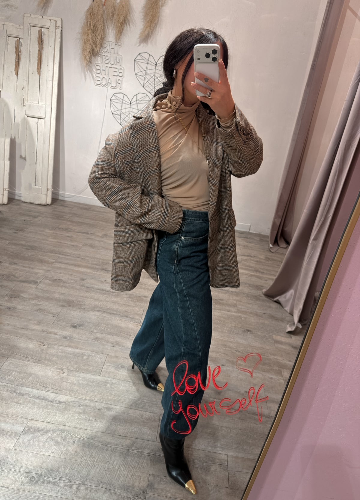 Blazer Principe De Galles Wool Kontatto