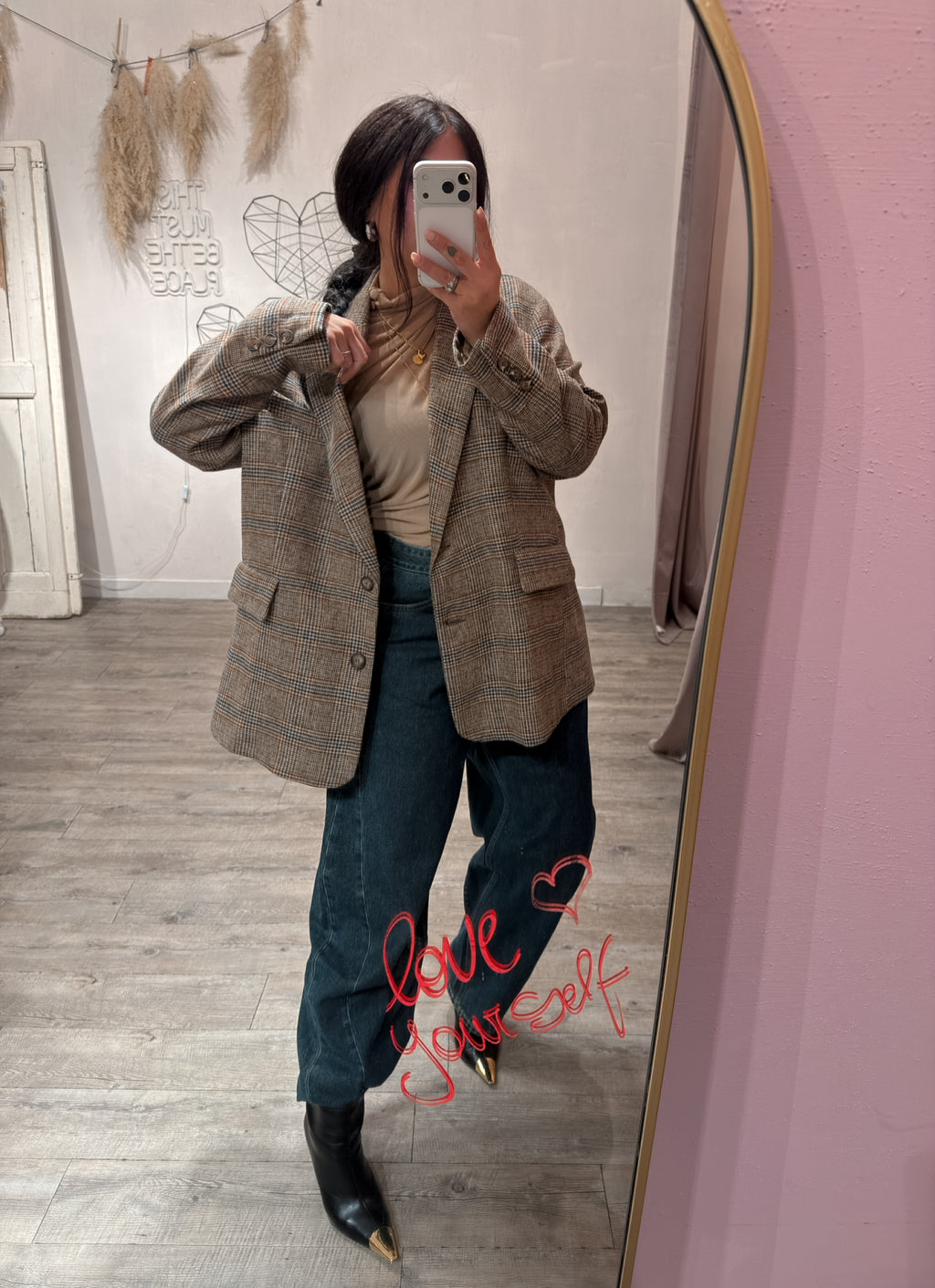 Blazer Principe De Galles Wool Kontatto