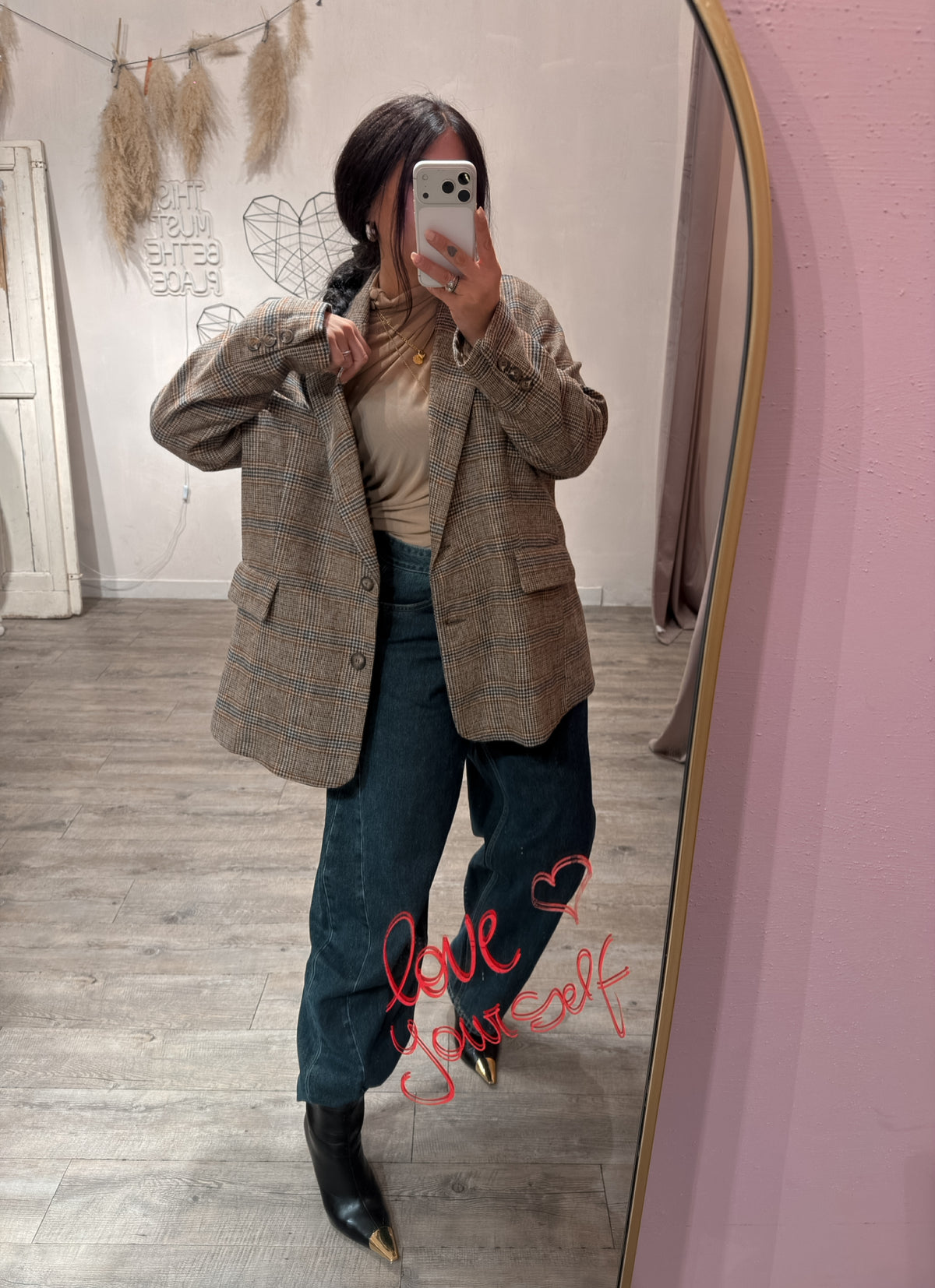 Blazer Principe De Galles Wool Kontatto