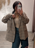 Blazer Principe De Galles Wool Kontatto