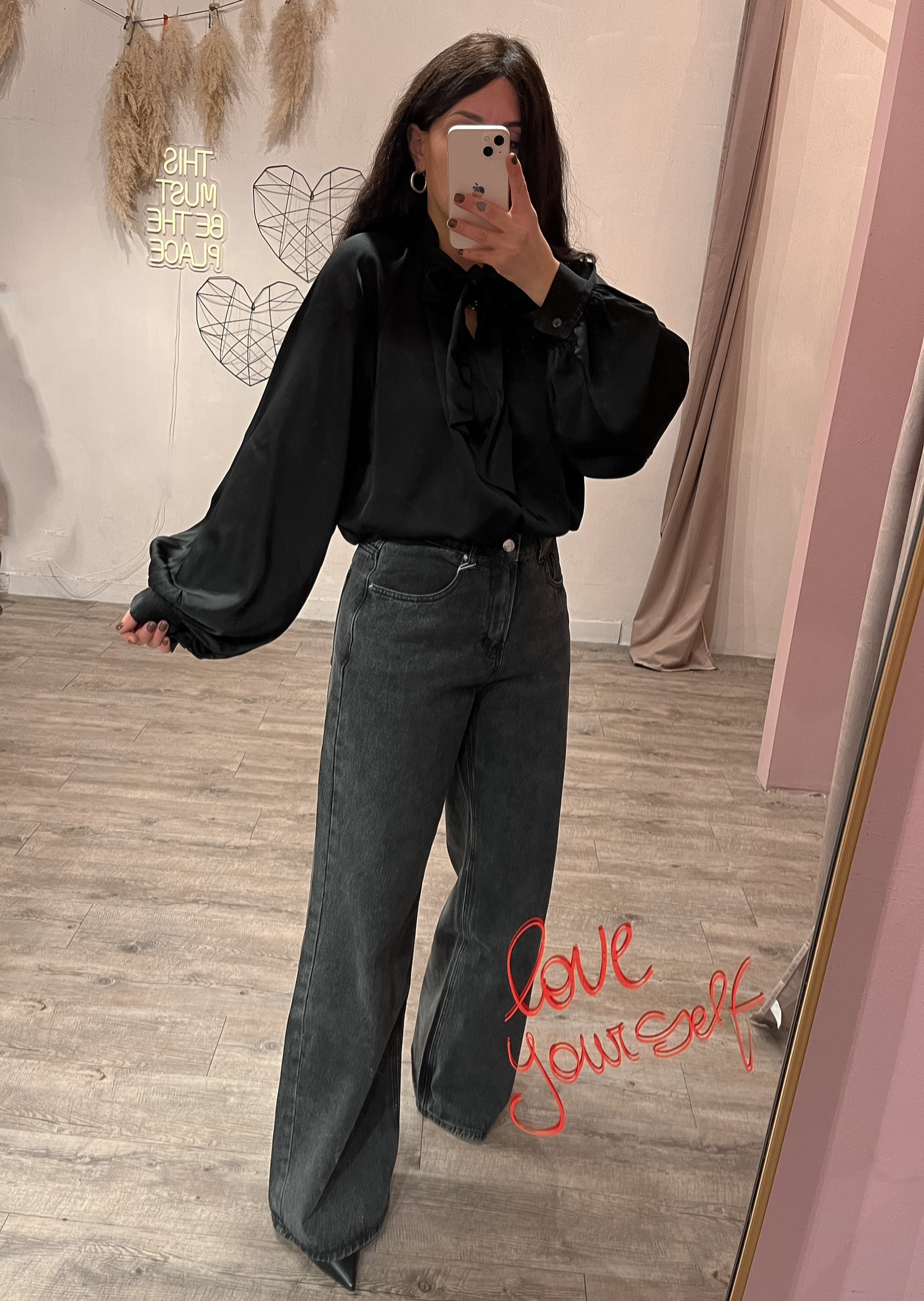 Blusa Satin Fiocco Kontatto +colori