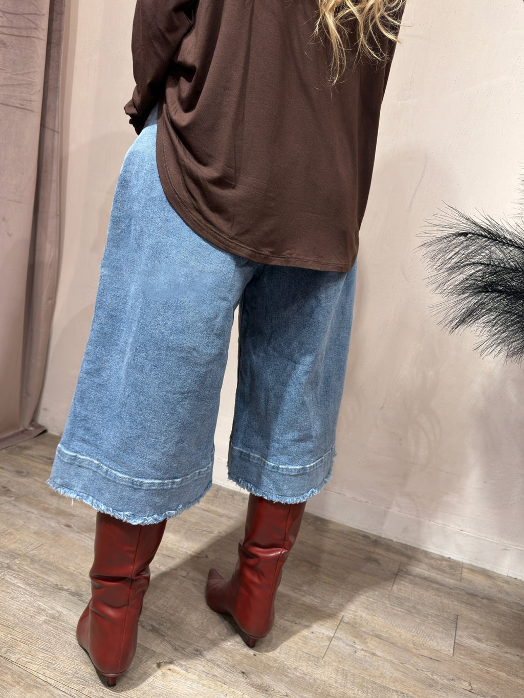 Bermuda Denim Sfrangiato Blu Medio YouDecide