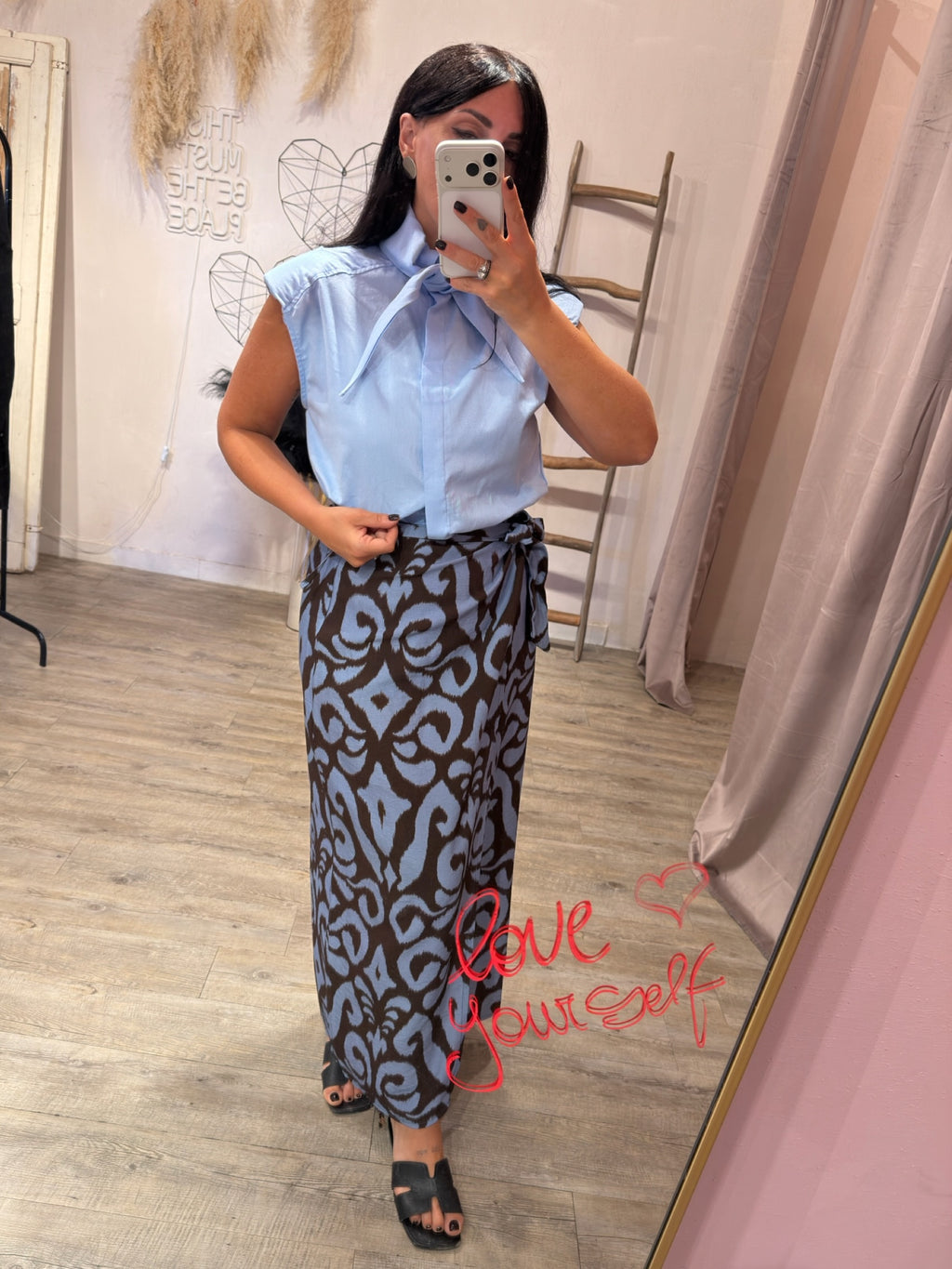 Camicia Collo Fiocco Oxford Kontatto