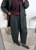 Pantalone Sporty Principe De Galles Curvy