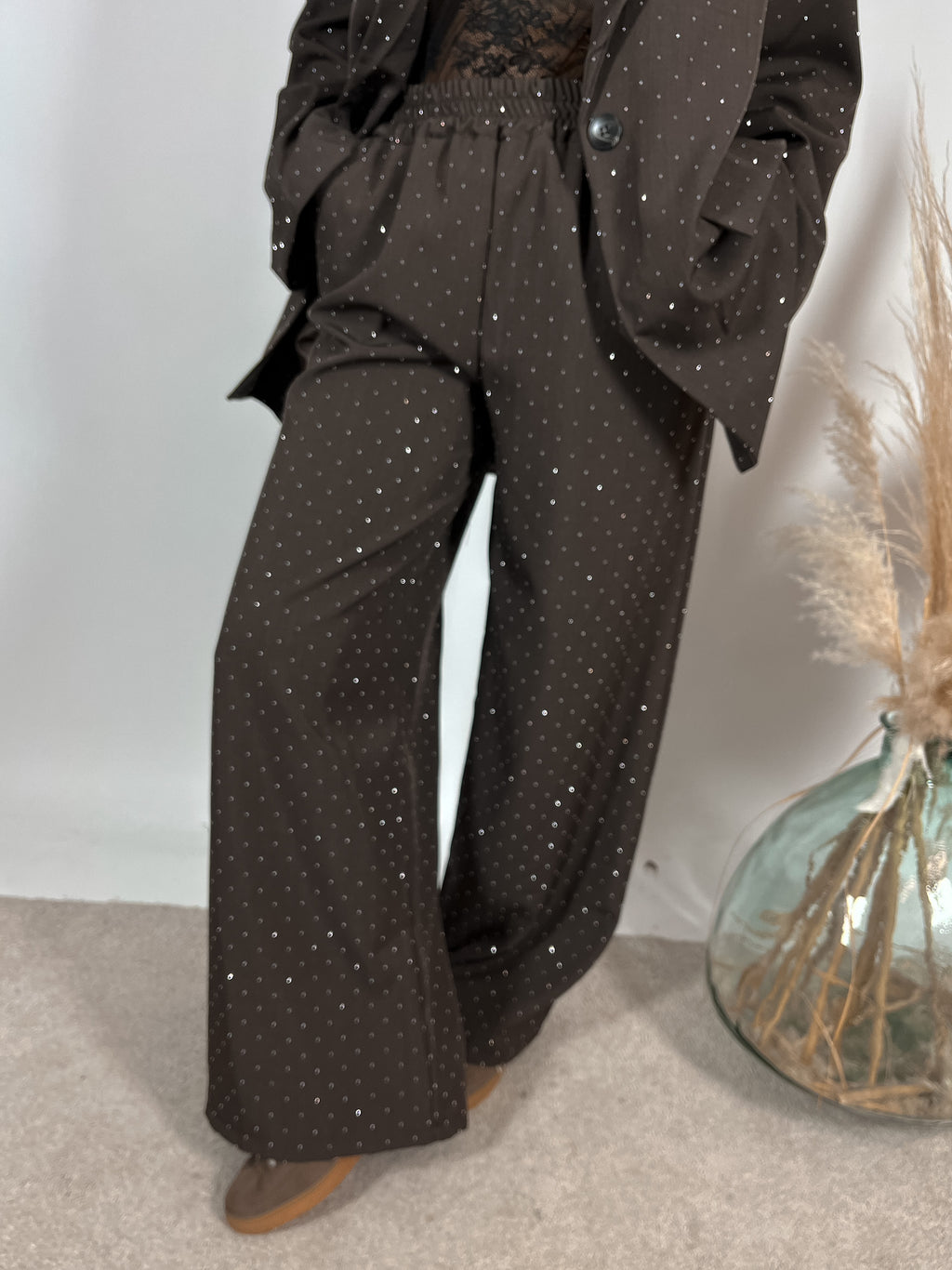 Pantalone Palazzo Strass+colori
