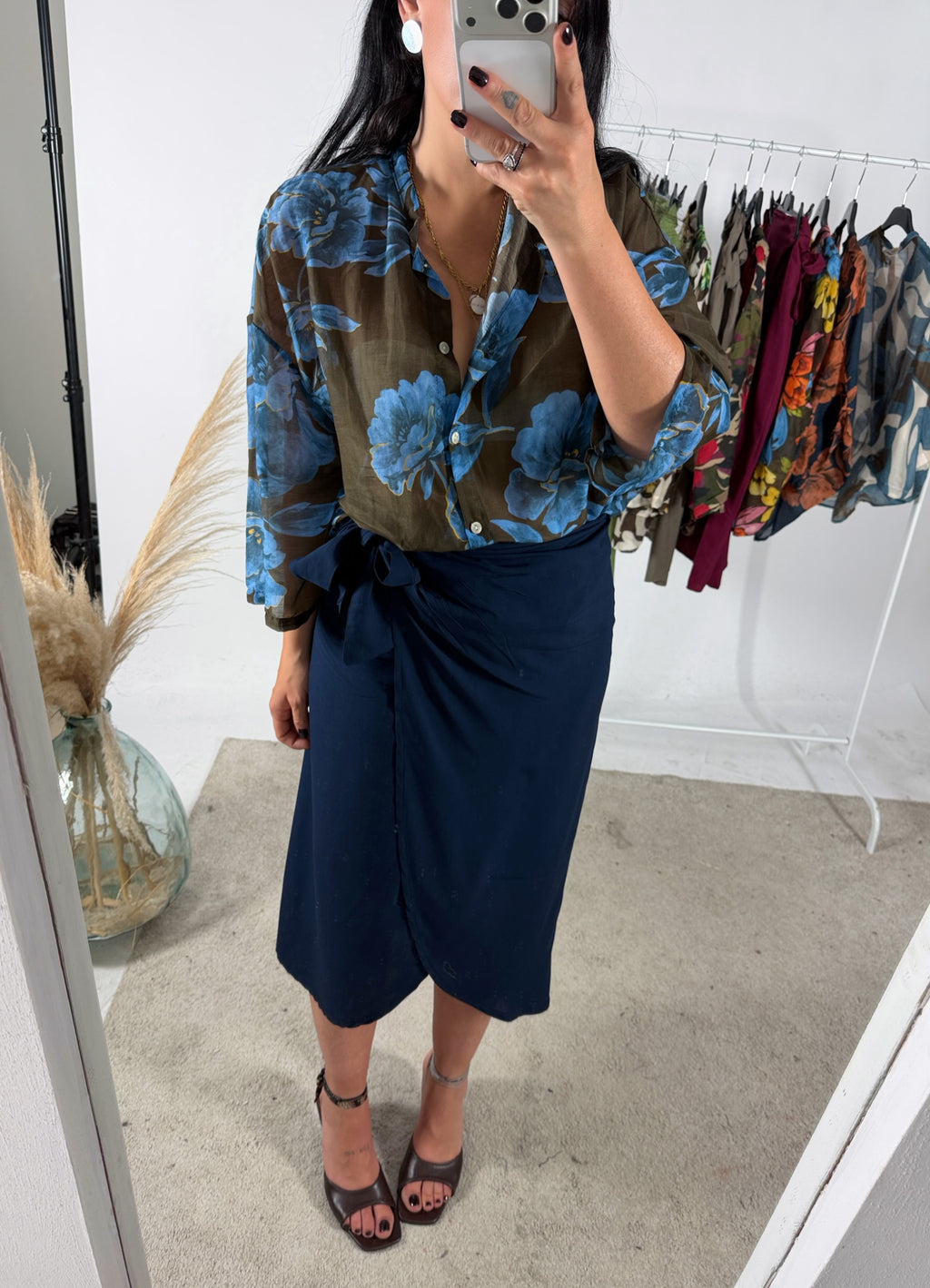 Camicia Misto Seta +Fantasie