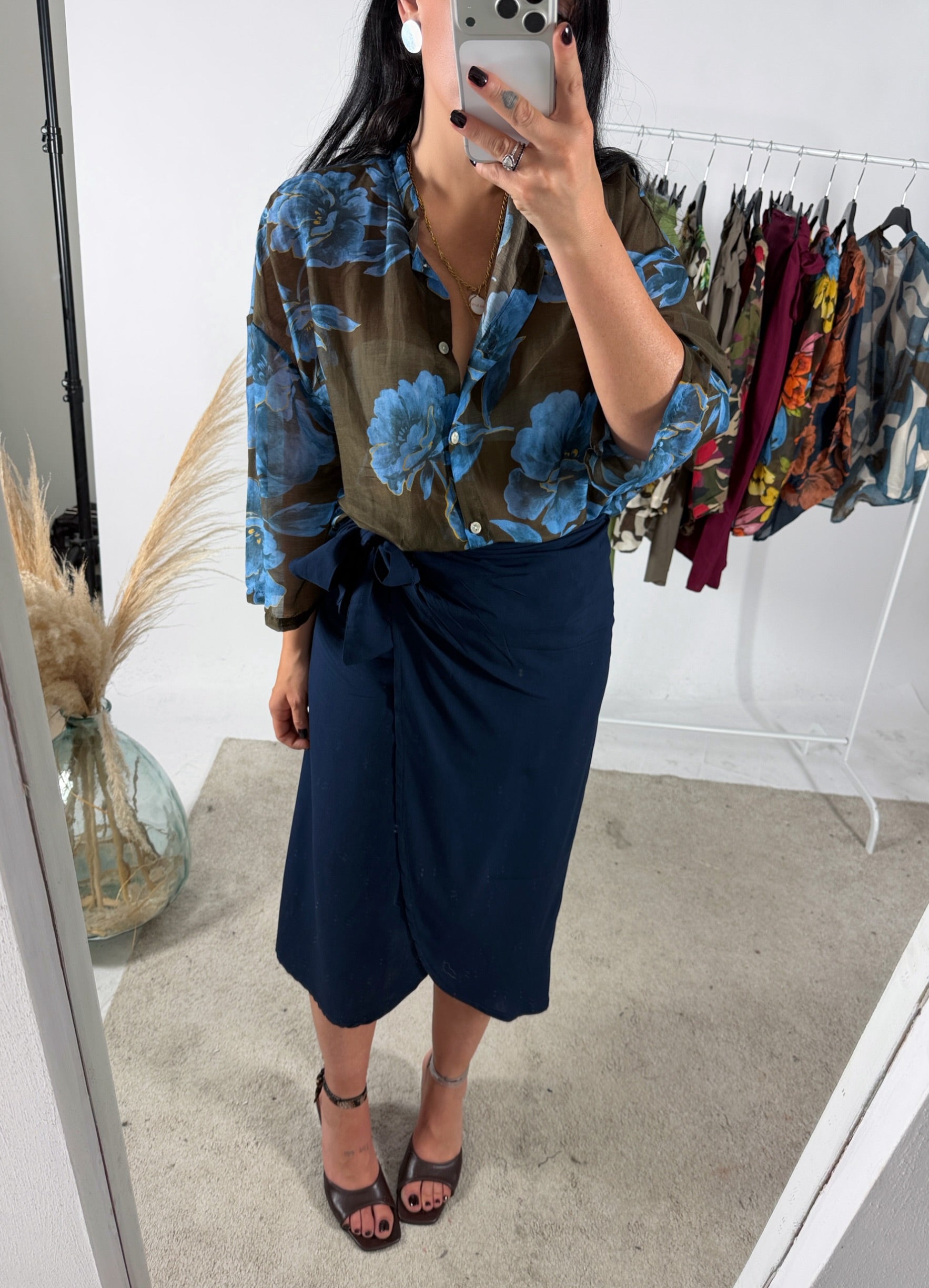 Camicia Misto Seta +Fantasie