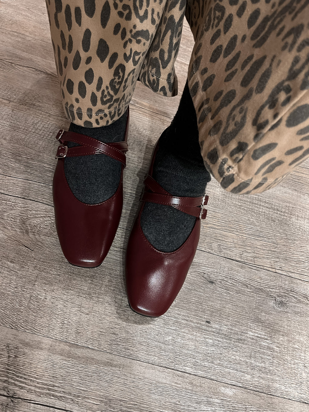 Ballerina Bordeaux Fibbie