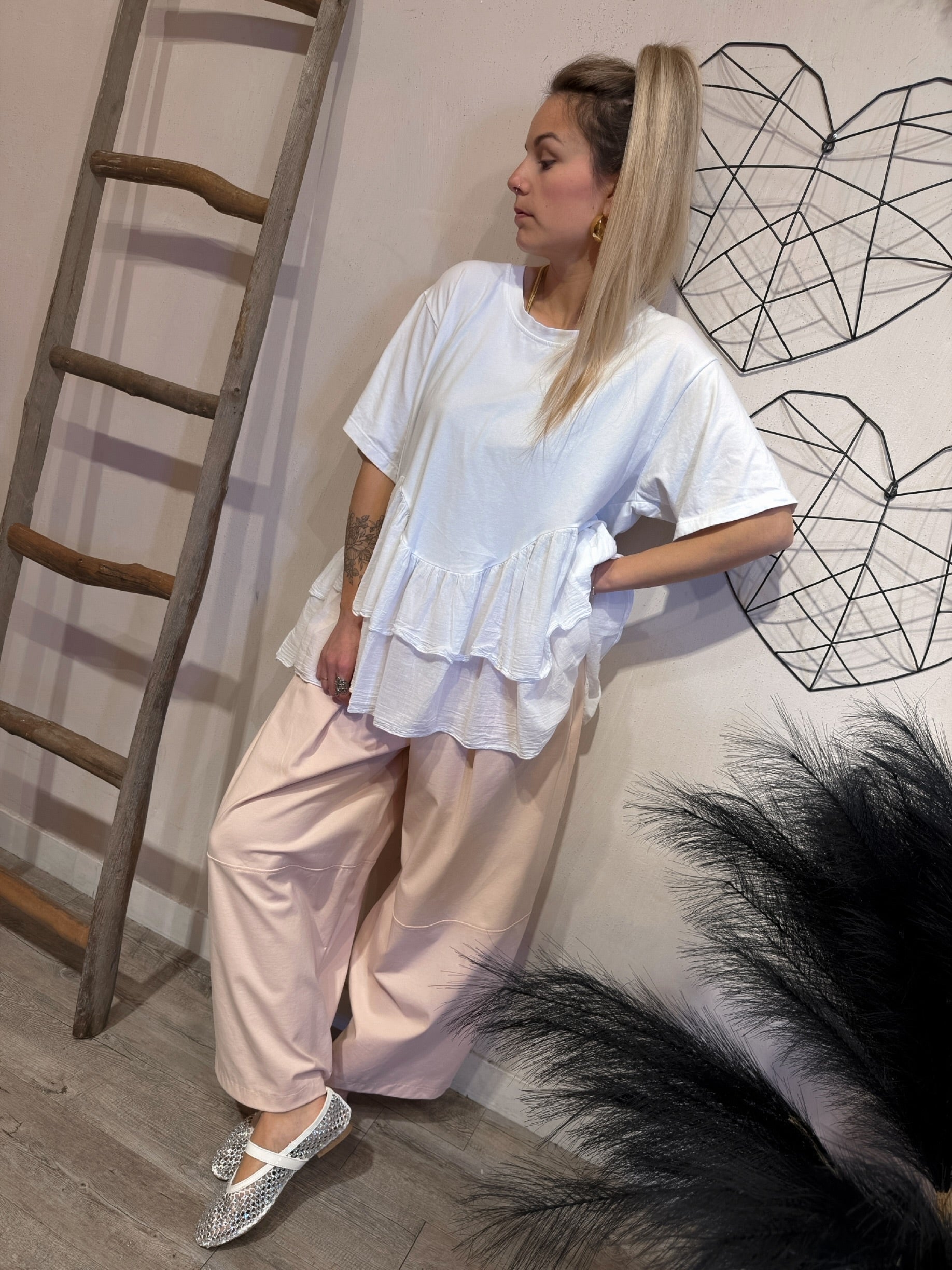 T-shirt Balze Agata Bianco