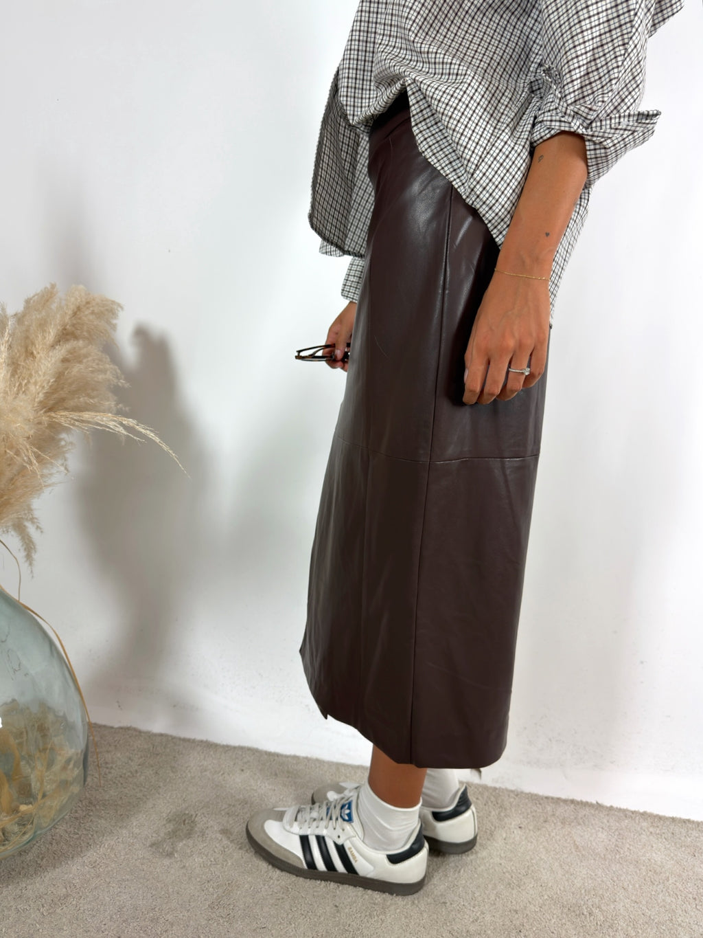 Gonna Matita Soft Leather Fondente Surkana