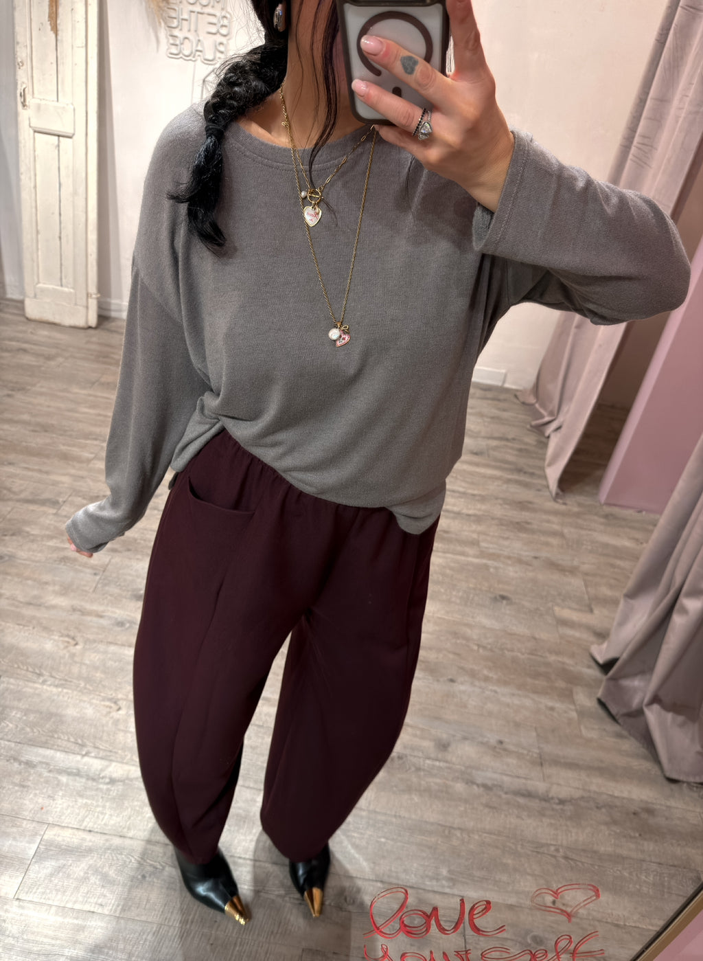 Pantalone Carota tasche Ginevra +colori