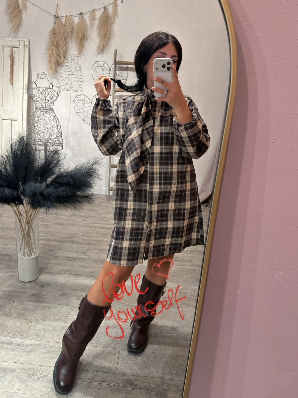 Abito Camicia Fiocco Scacchi Compania Fantastica