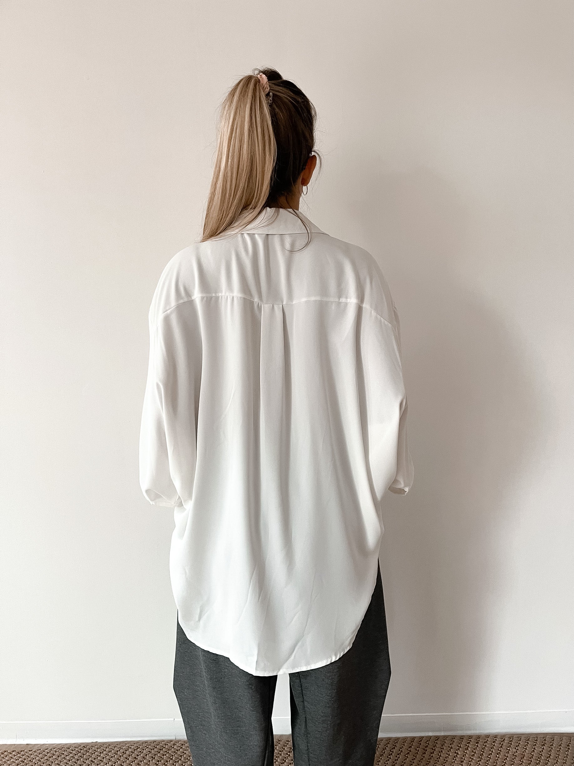 Maxi Camicia Drusilla Bianco