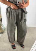 Pantalone Ovetto Lino Garza Lavagna