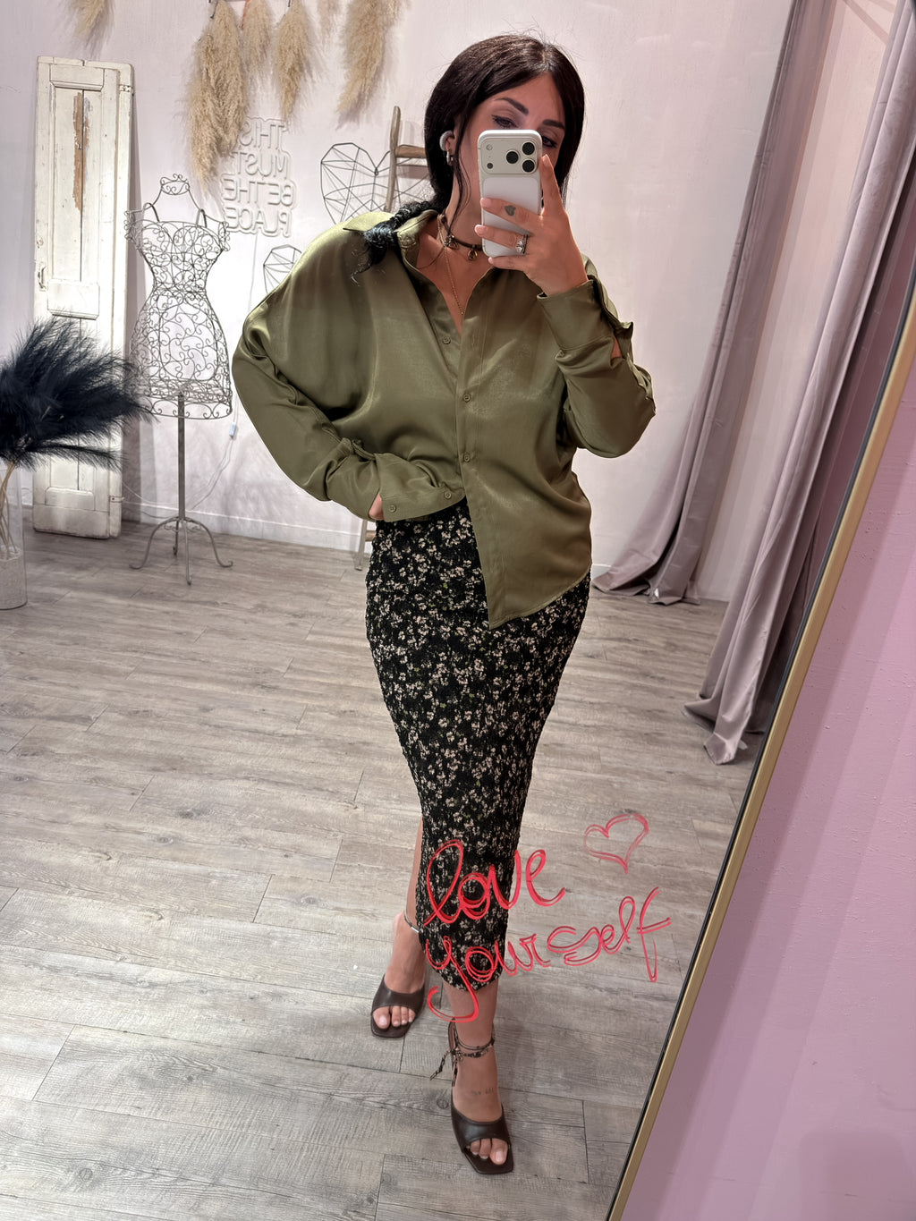 Camicia Satinata Olio Wild Pony