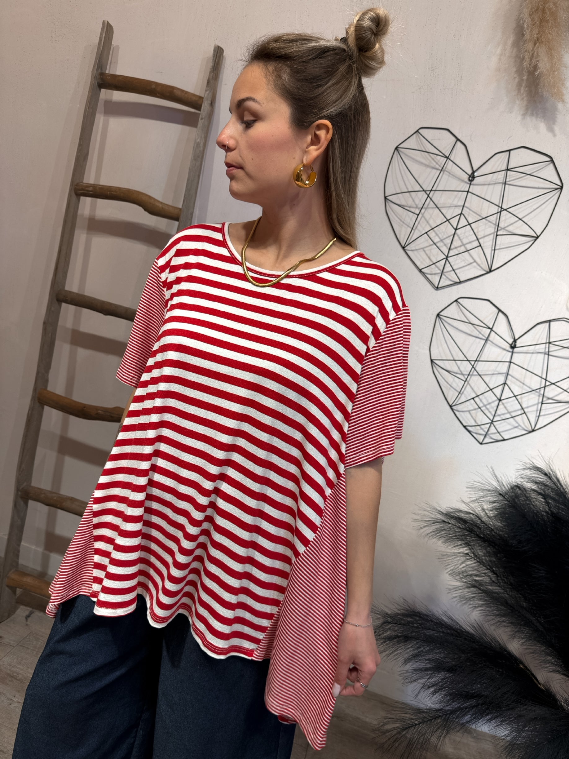 Maxi T-shirt Righe Felicia +colori