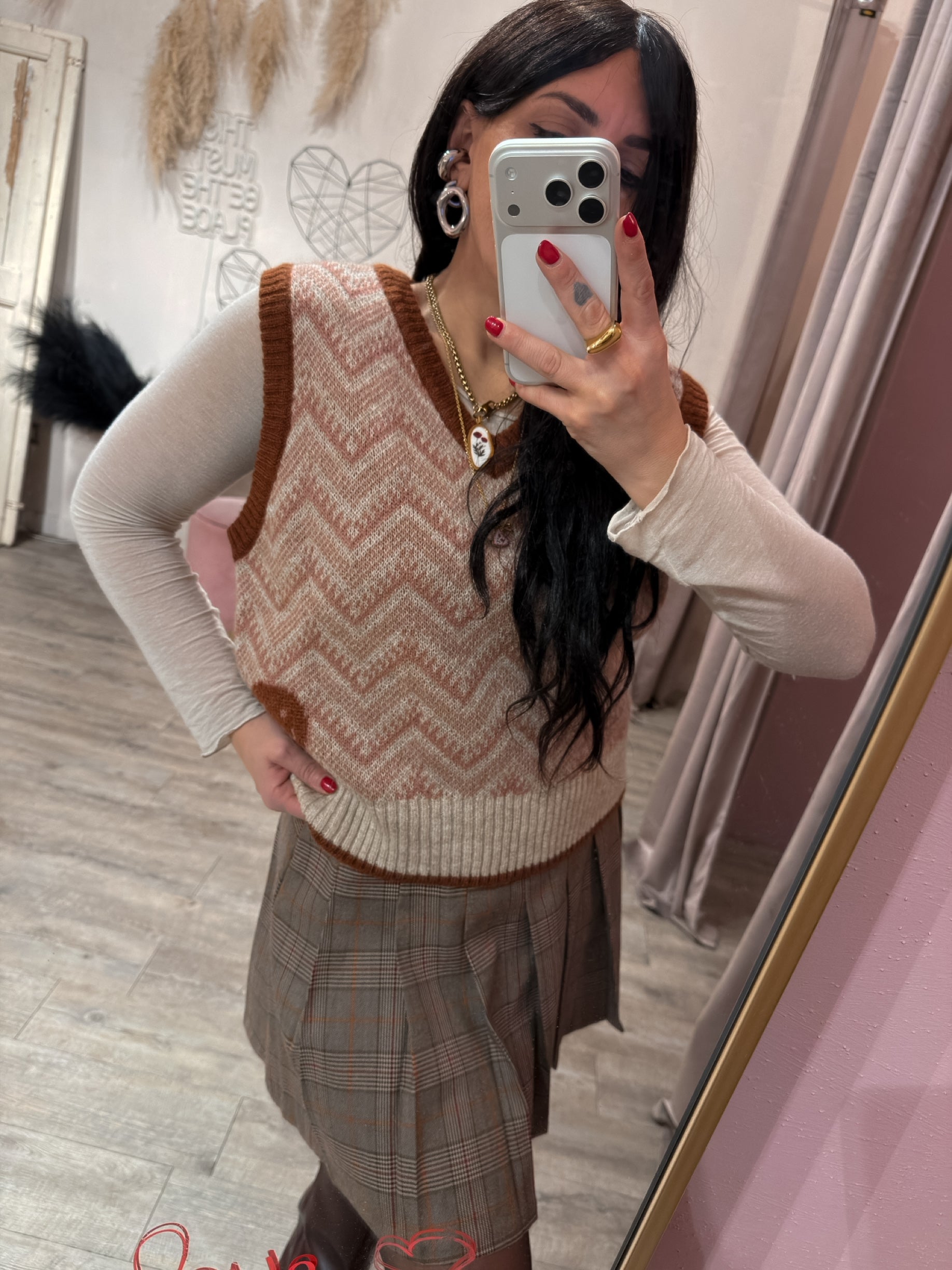 Gilet Jacquard Smile +colori