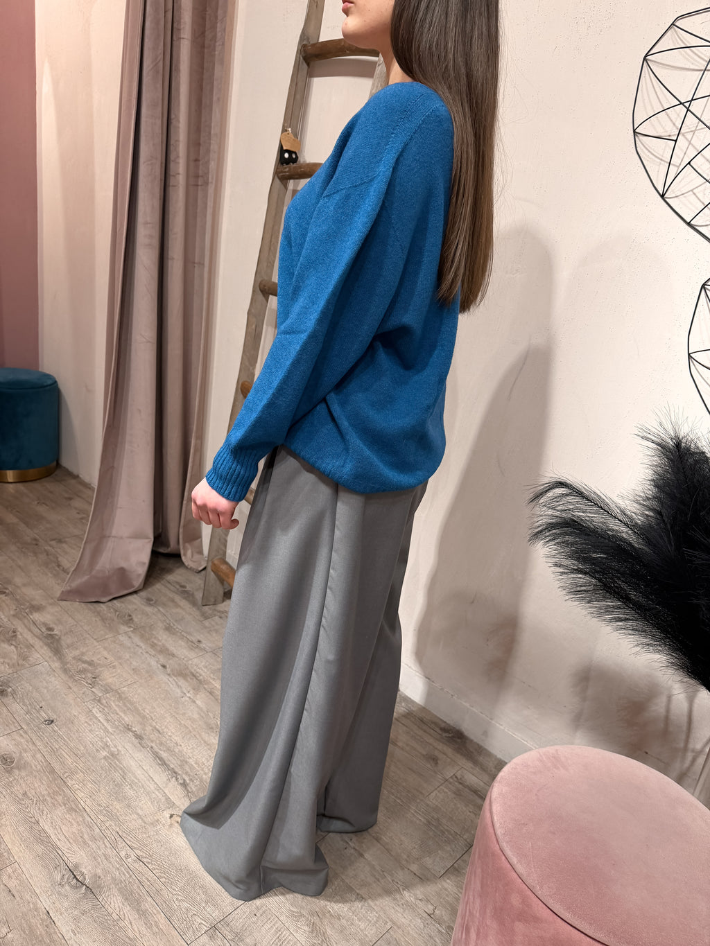 Maglione Scollo a V Kontatto +Colori