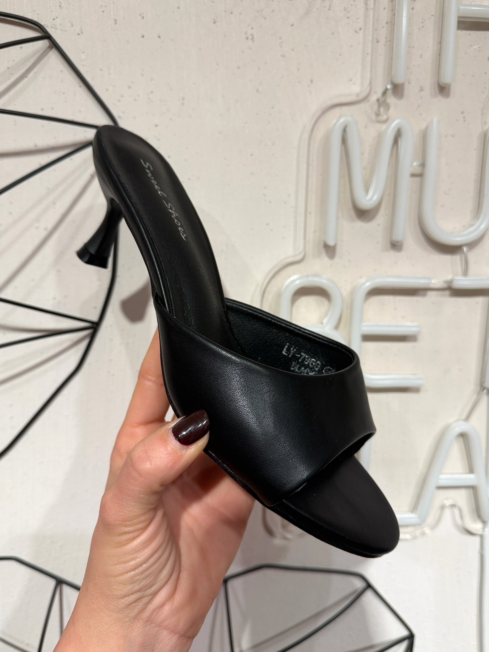 Sandalo Mules Nero
