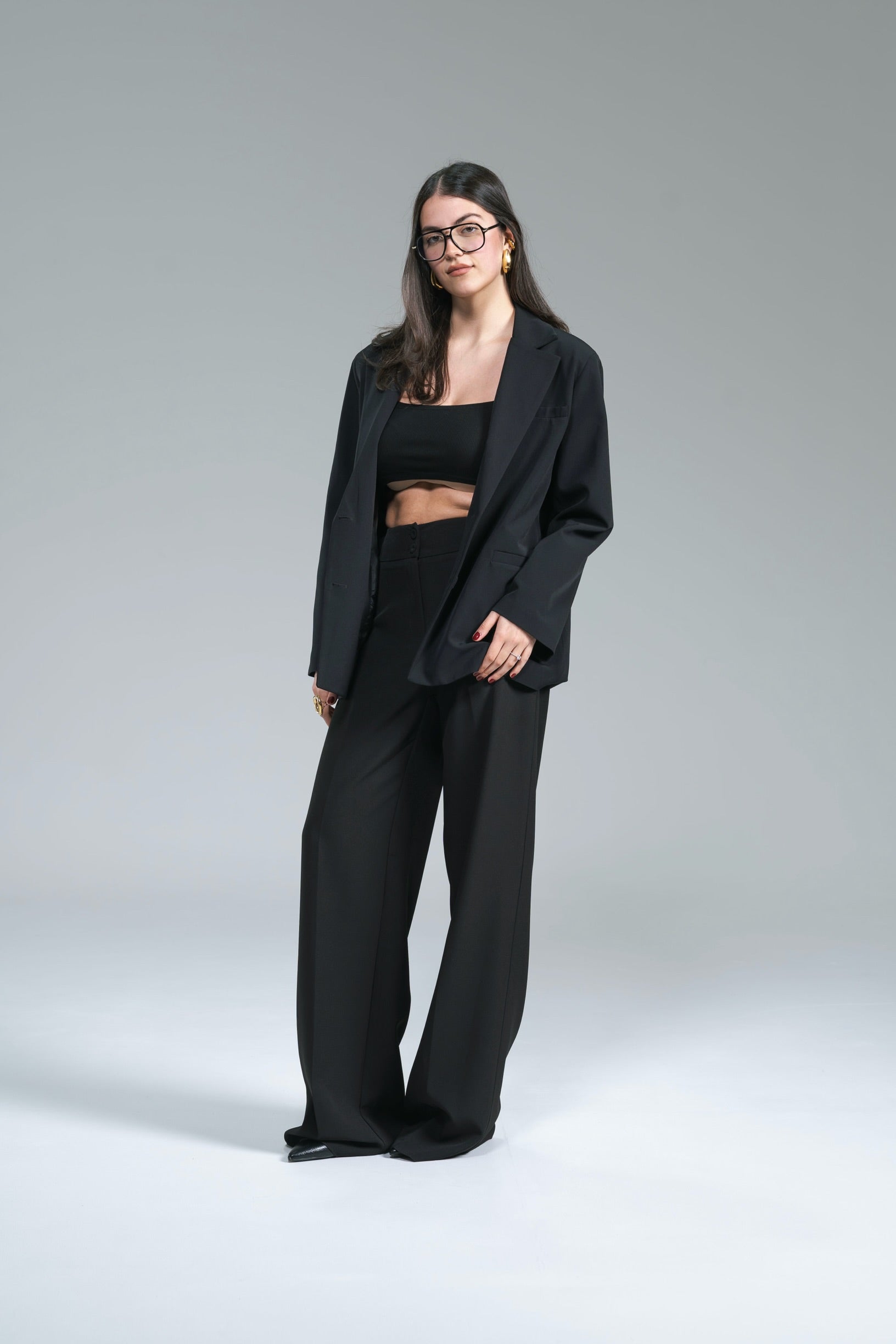 Pantalone Palazzo Elegance Kostumn1 Nero
