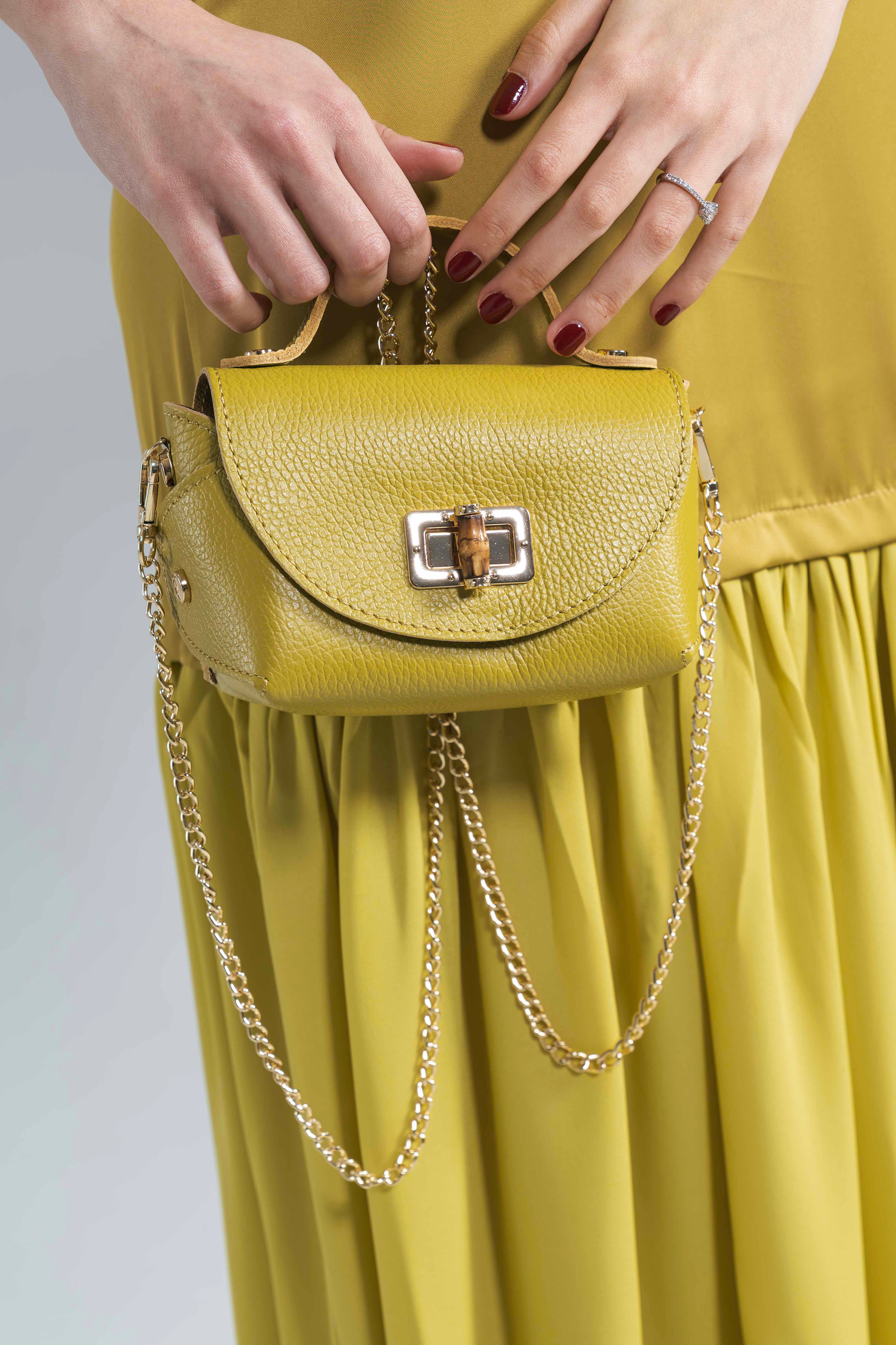 Mini Bag Bauletto Vera Pelle +Colori