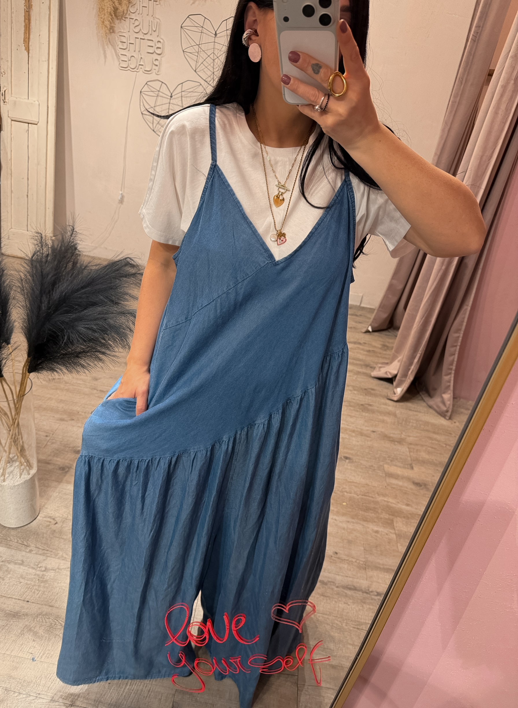Maxi Jumpsuit Tessa Denim +colori
