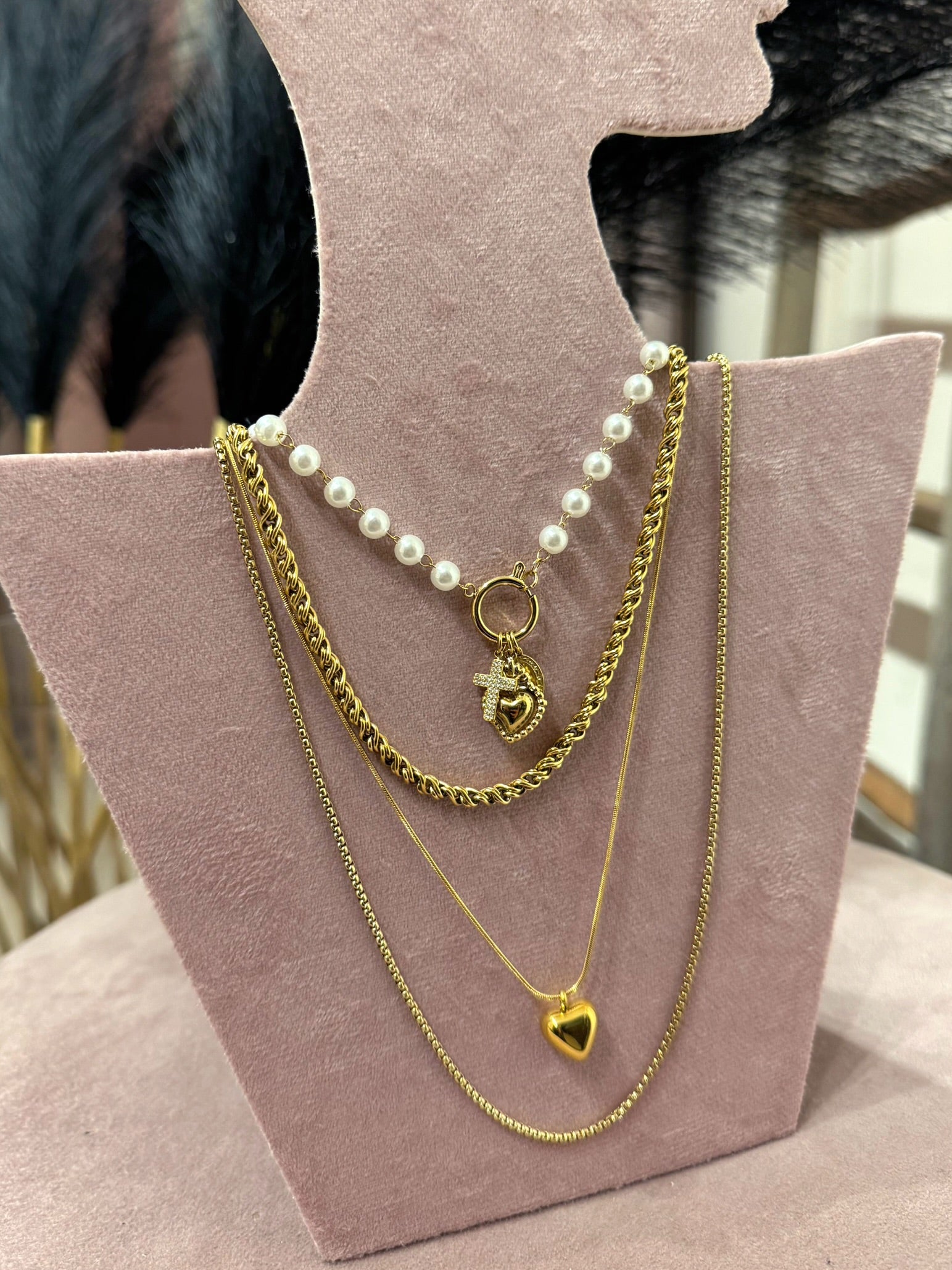 Mix Collane Perla Oro + varianti