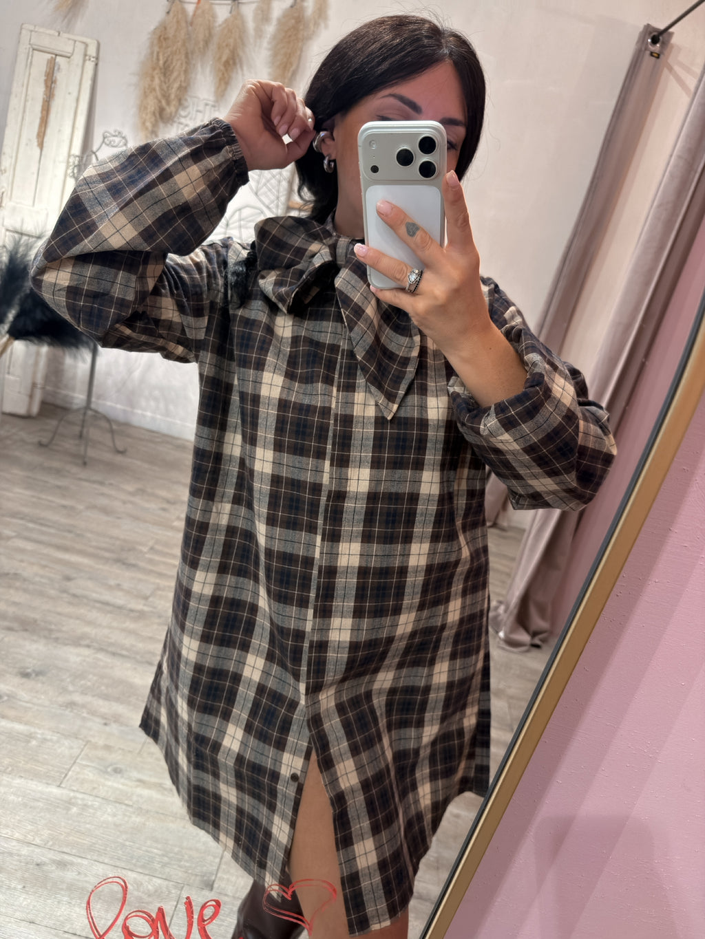 Abito Camicia Fiocco Scacchi Compania Fantastica