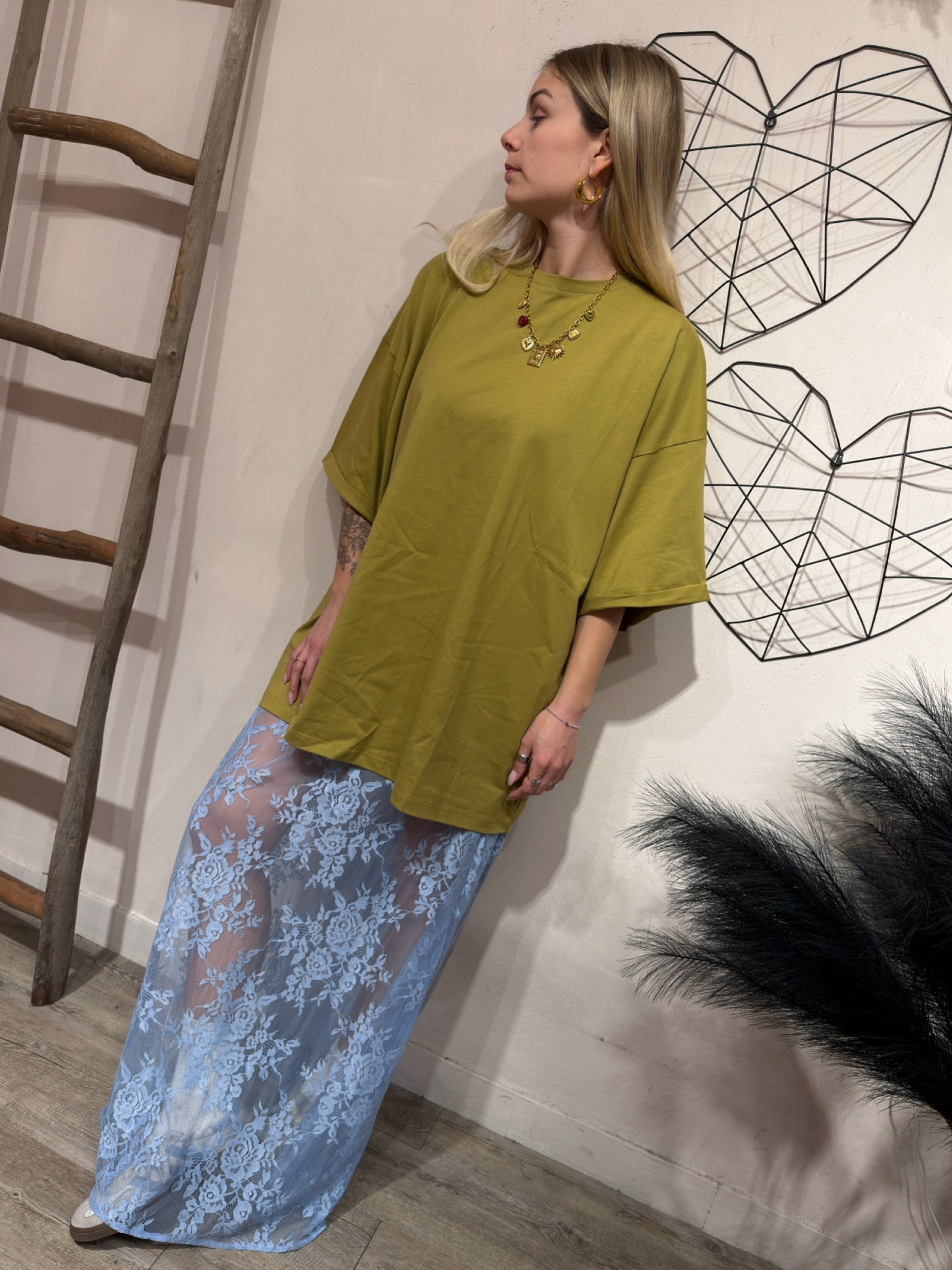 Gonna Lunga Pizzo +colori Kostumn1