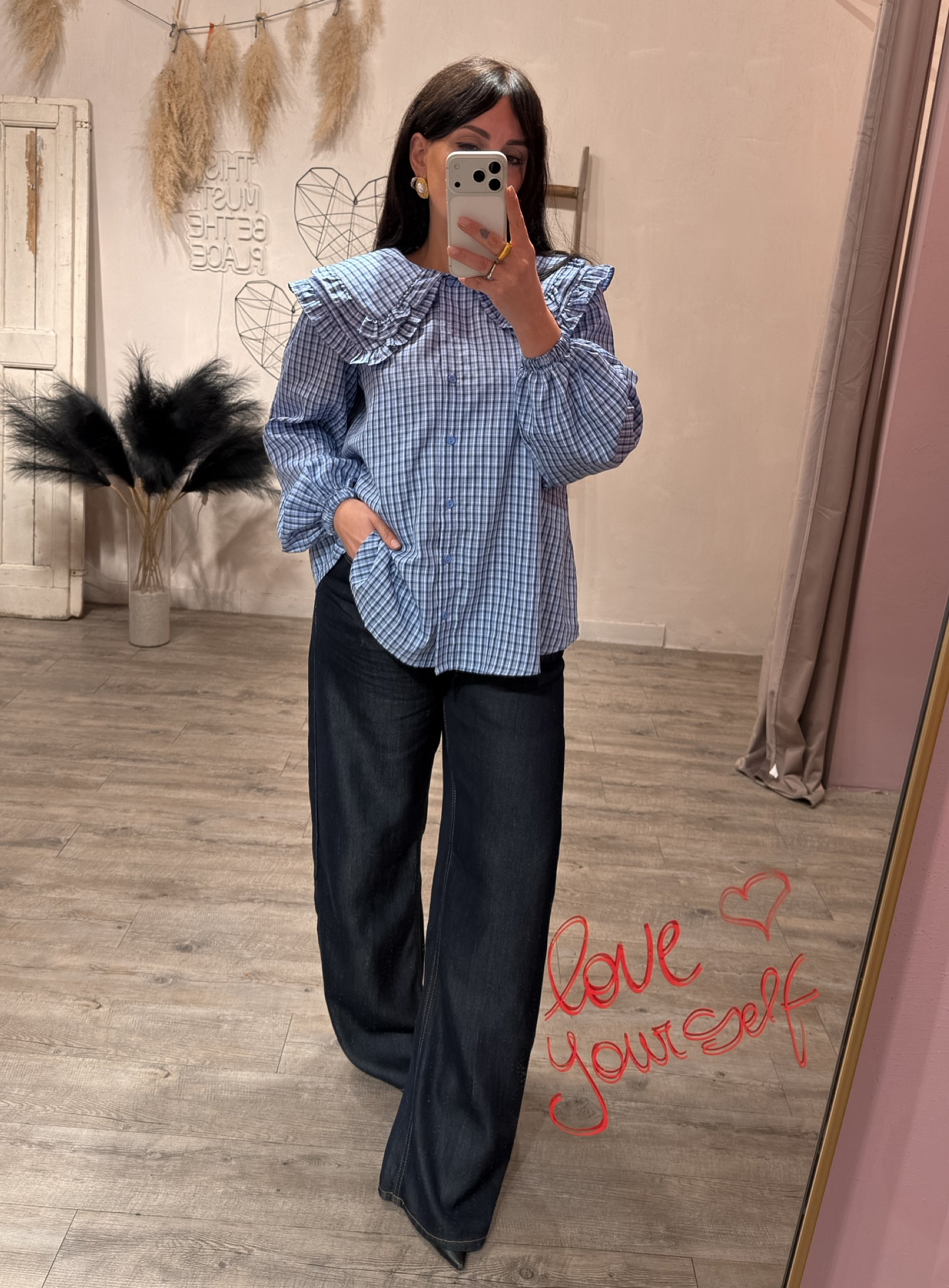 Jeans Palazzo Denim Fluido Glamorous