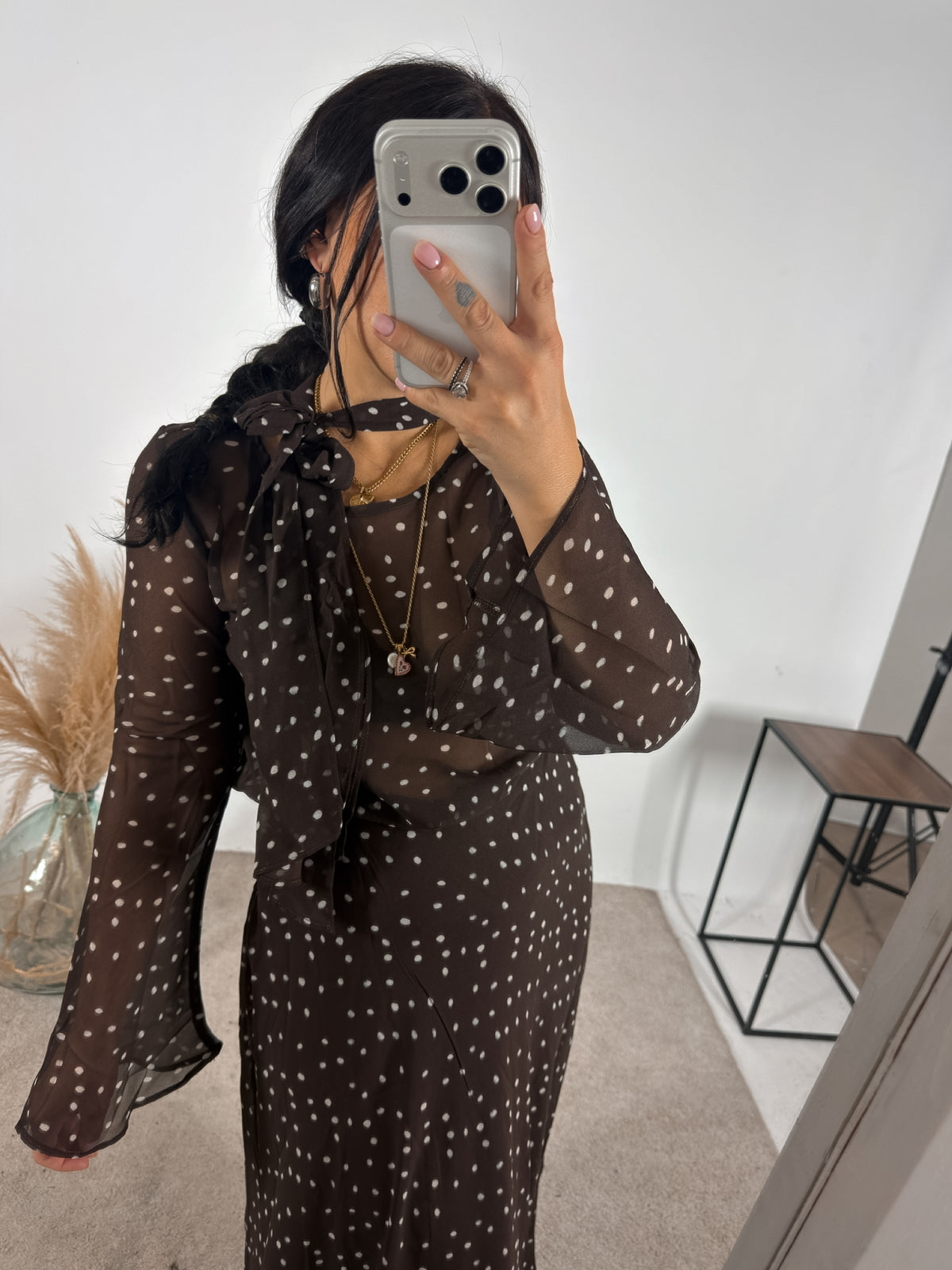 Blusa Pois Chiffon Fondente Glamorous