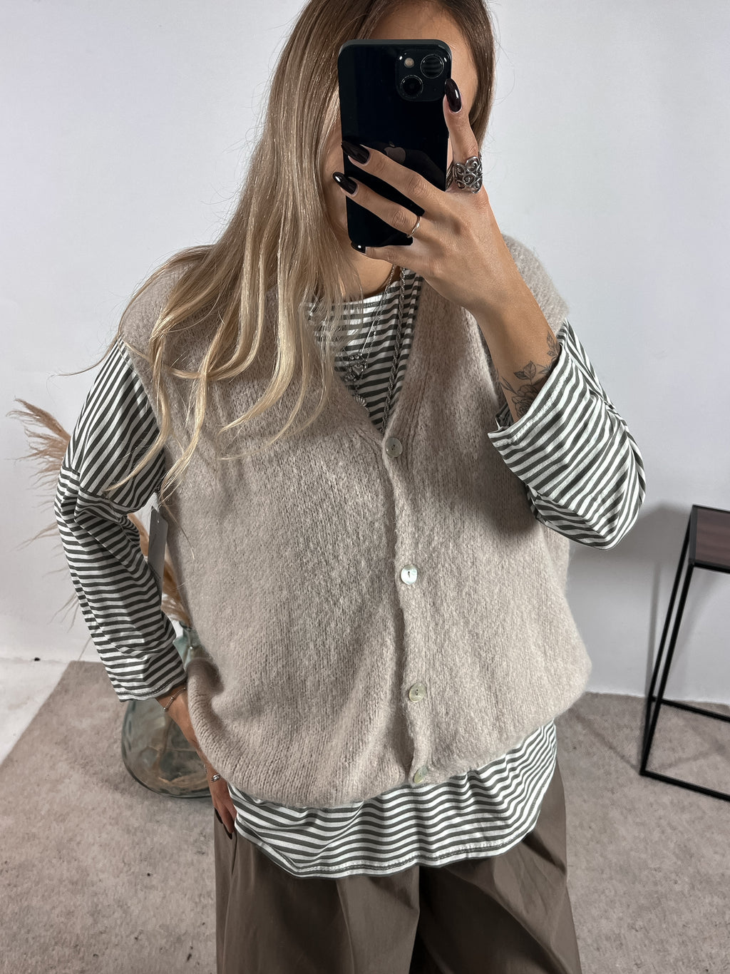 Gilet Alpaca Oversize +colori
