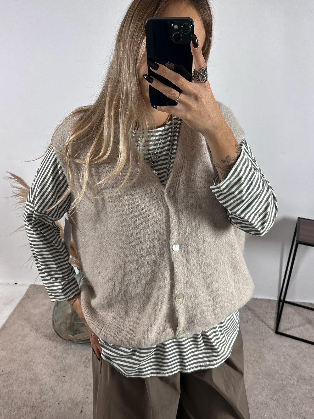 Gilet Alpaca Oversize +colori