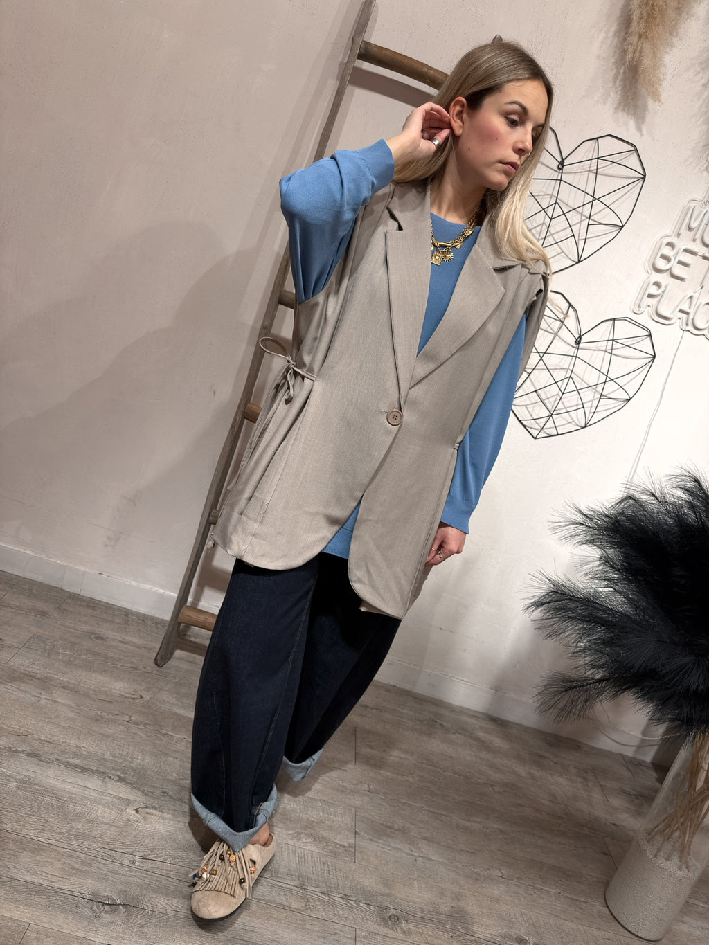 Maxi Gilet Arriccio +colori