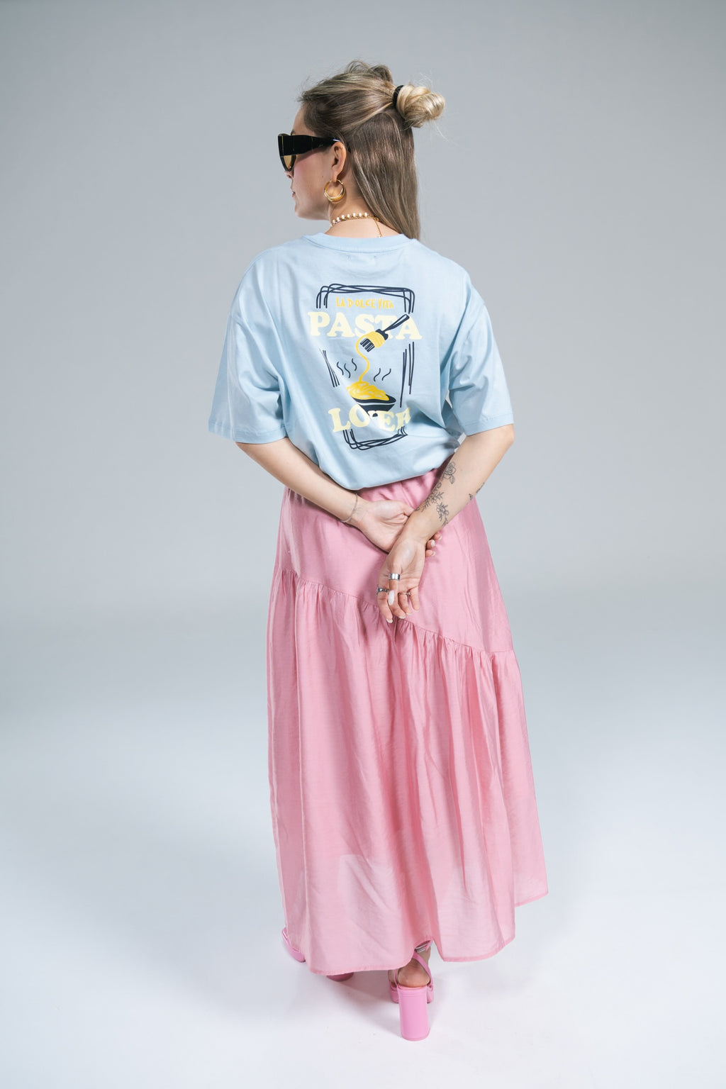 T-shirt “Pasta Lover” Azzurro