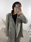 Blazer Marines Pied De Poule Glamorous