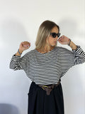 T-Shirt Righetta Bianco/Nero