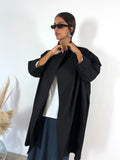 Trench Oversized Impermeabile Nero