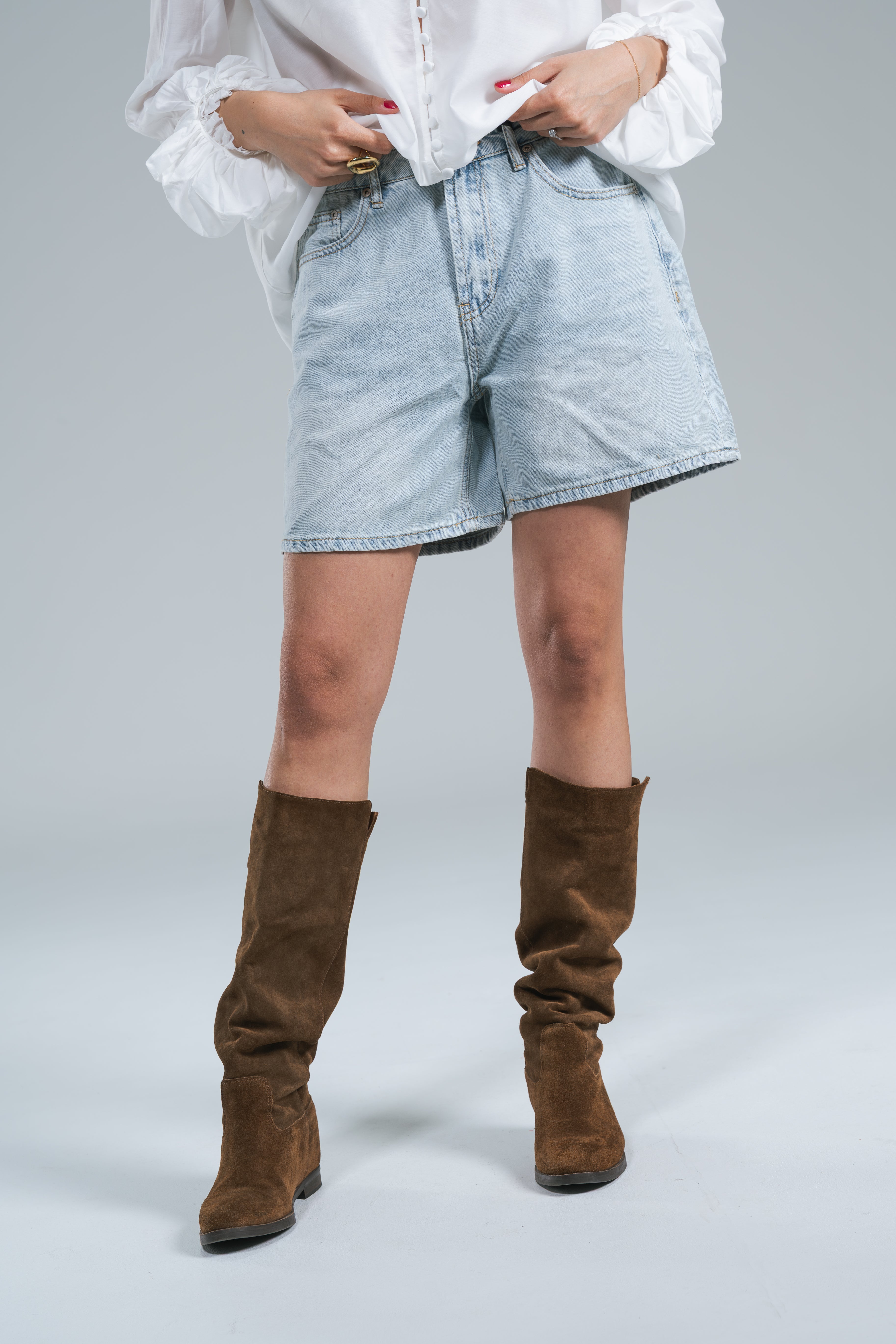 Short Jeans Chiaro Glamorous