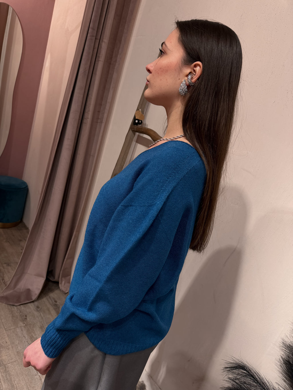 Maglione Scollo a V Kontatto +Colori