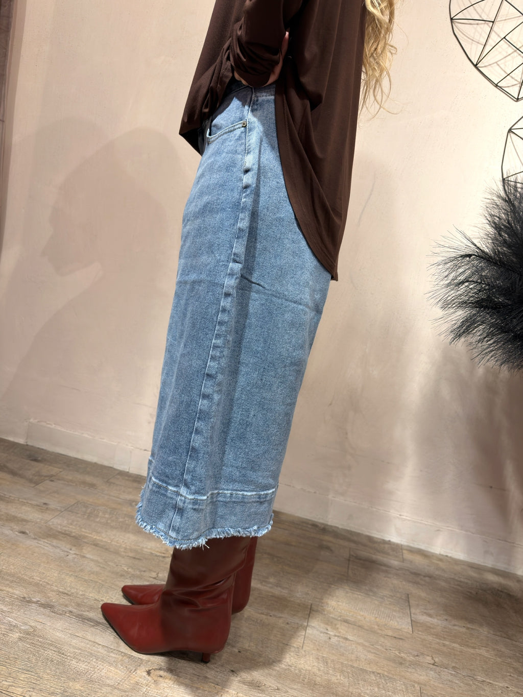 Bermuda Denim Sfrangiato Blu Medio YouDecide