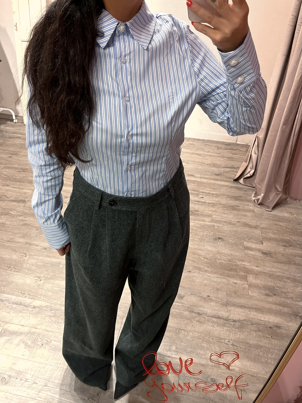 Pantalone Uomo Pinces Wool Antracite