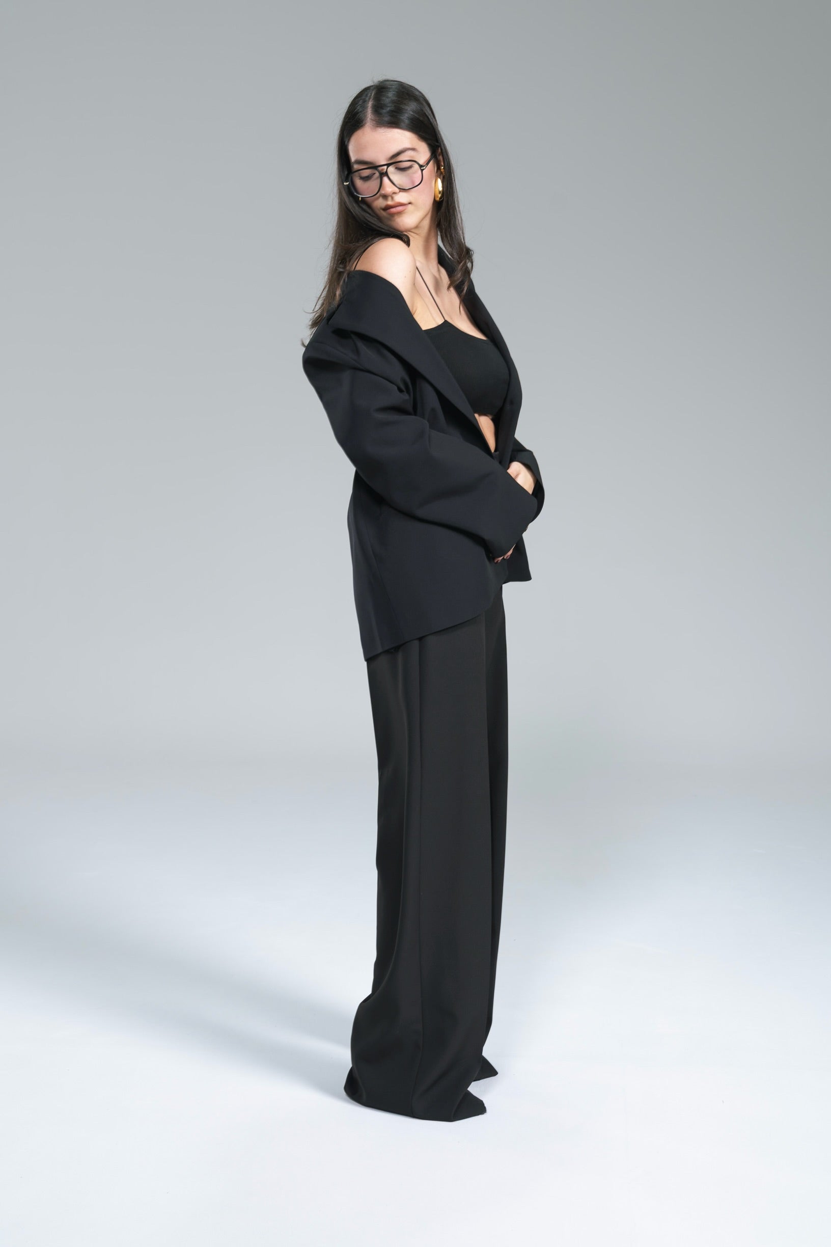 Pantalone Palazzo Elegance Kostumn1 Nero