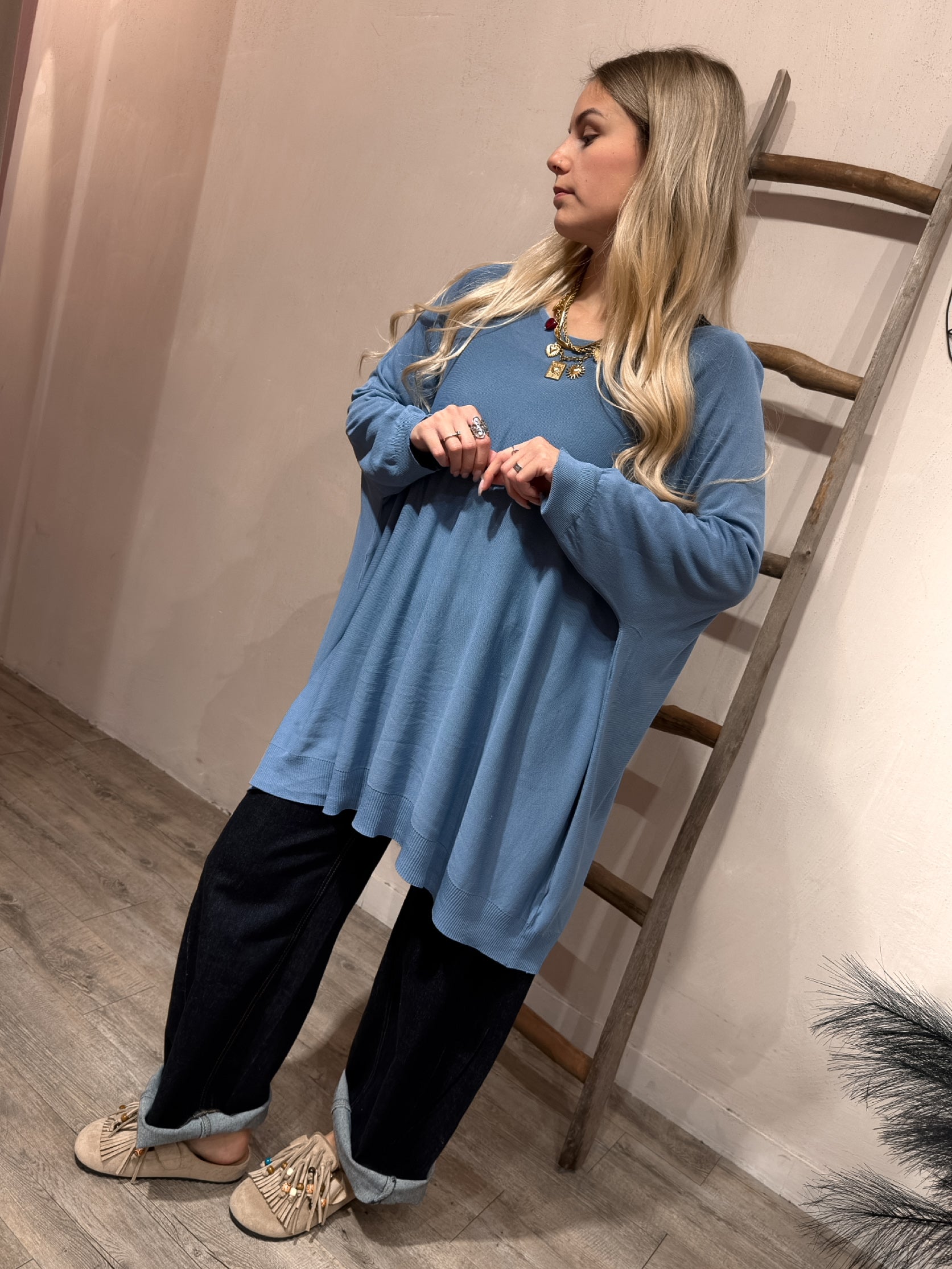 Maxi Maglia Filo Viscosa +colori