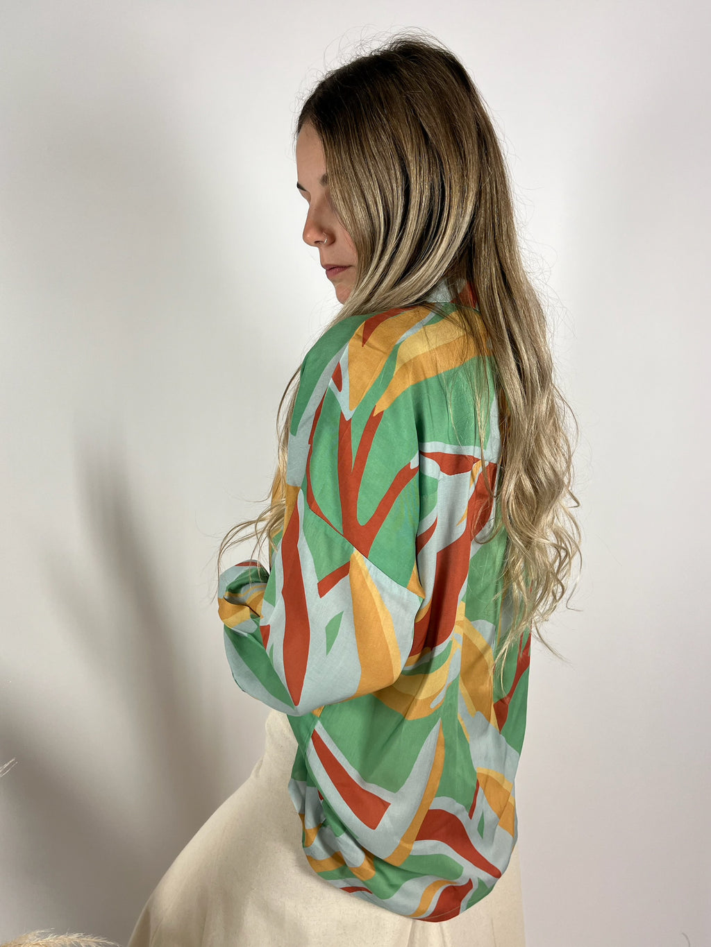 Camicia Viscosa Fluida Vintage