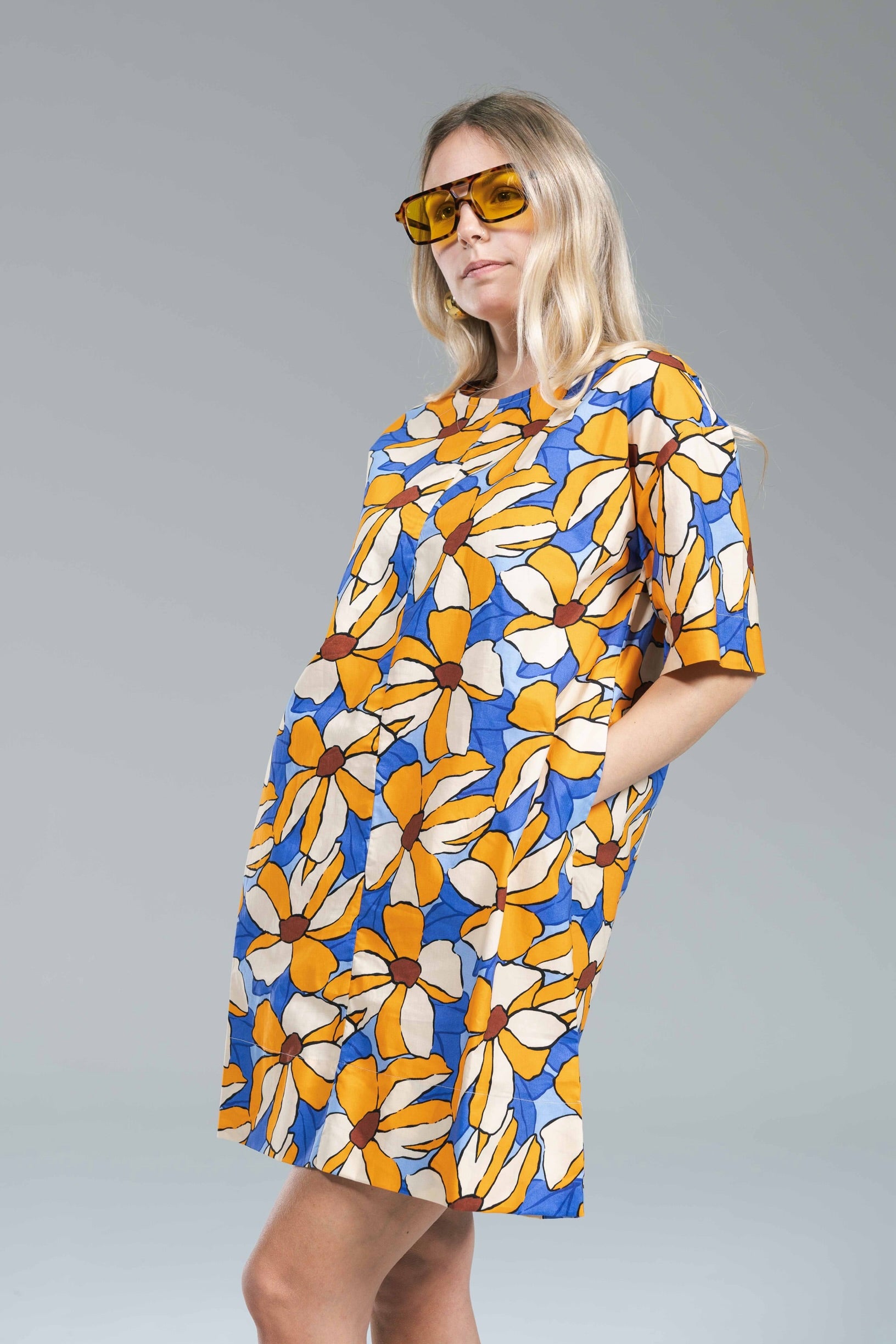 Mini Abito Flowers Cotton Compania Fantastica